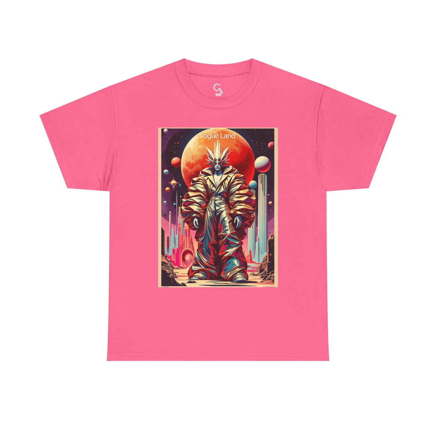 Vogue Land Unisex Heavy Cotton Tee - Colorful Graphic Shirt