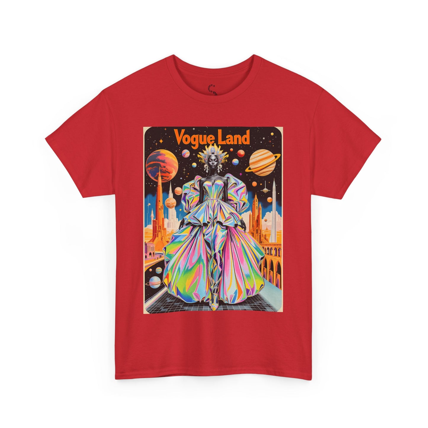 Vogue Land Unisex Heavy Cotton Tee - Colorful Graphic Shirt