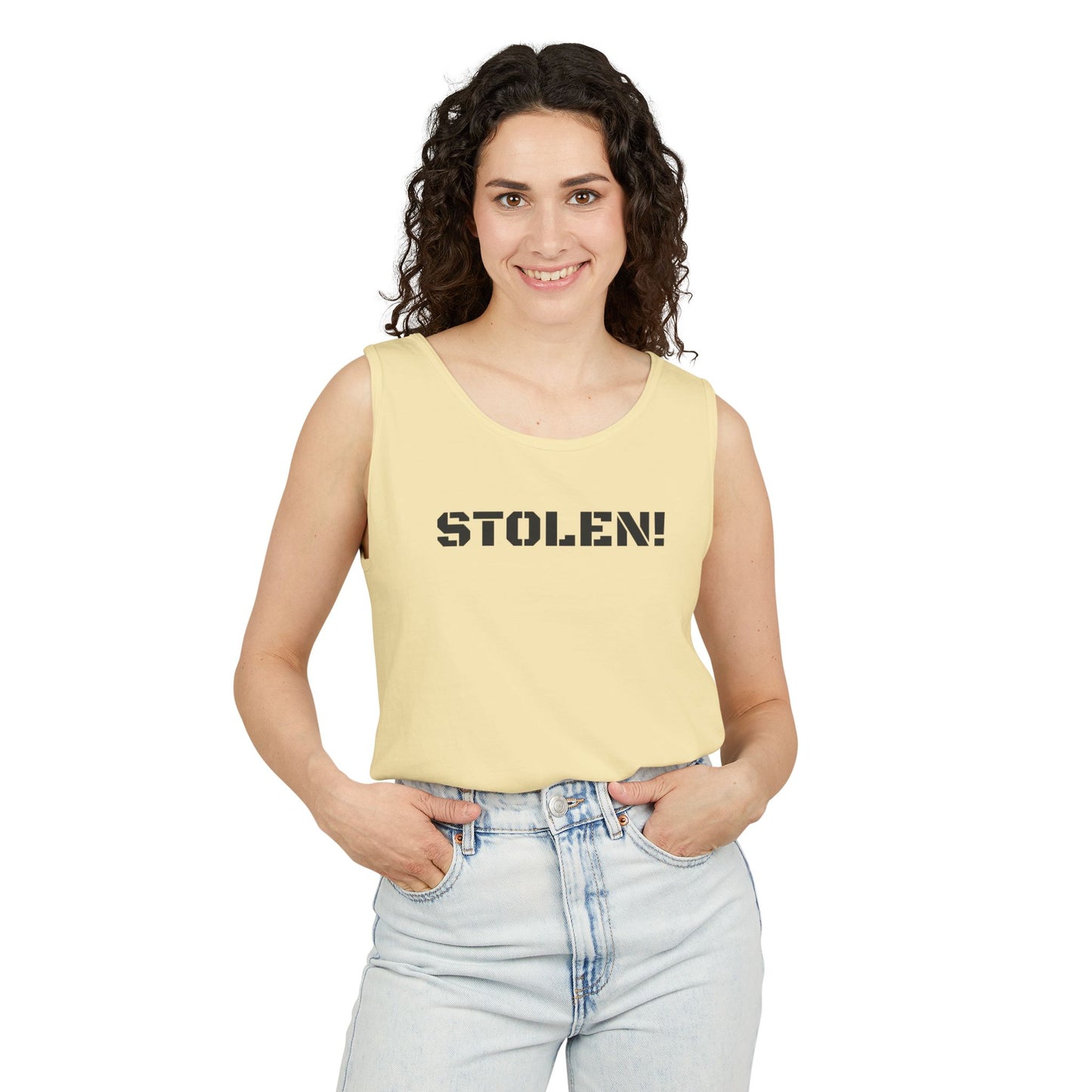 STOLEN! Unisex Garment-Dyed Tank Top - Casual Summer Style