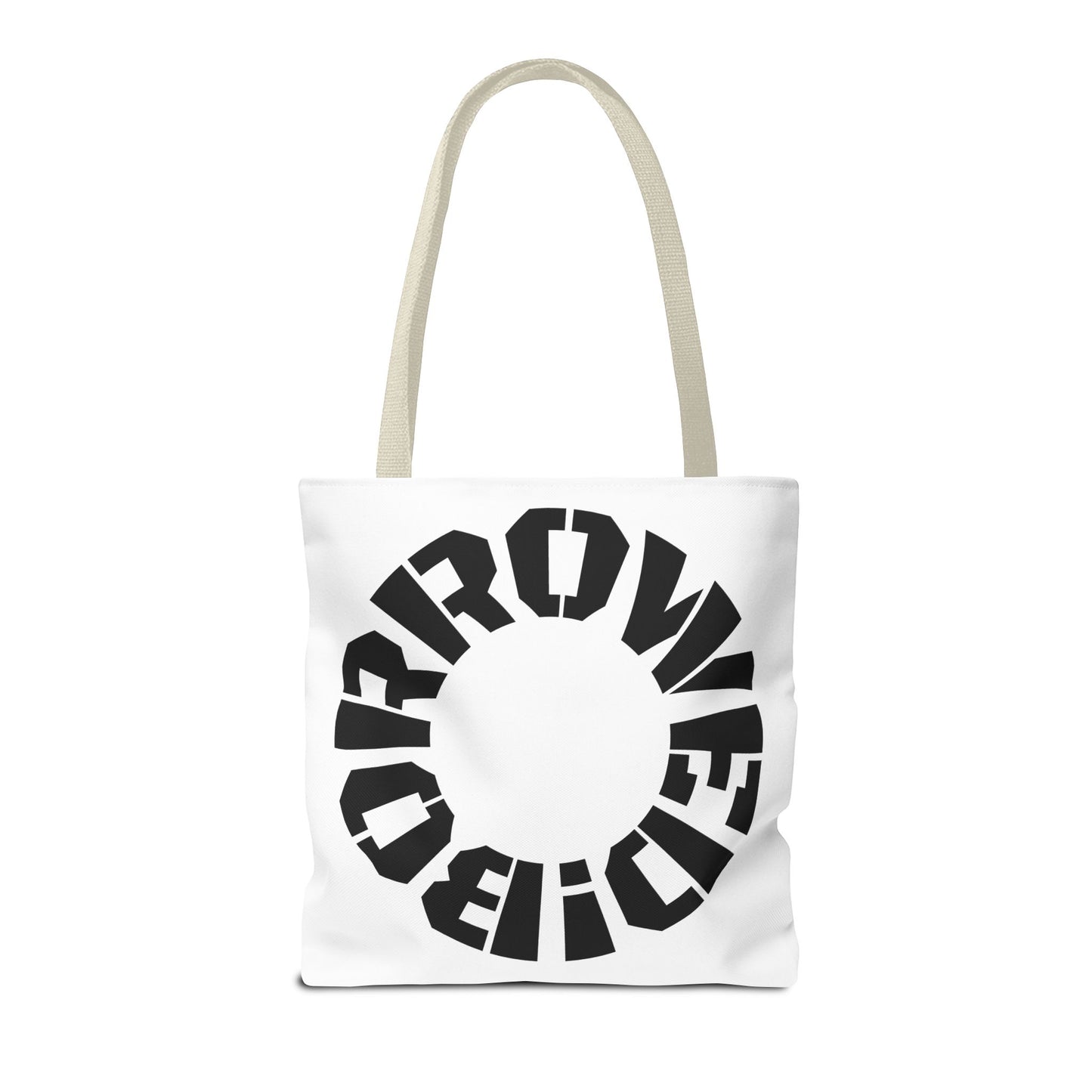 "BORROWED!" Tote Bag (AOP)