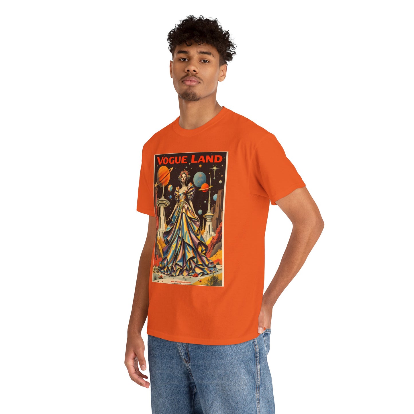 Vogue Land Unisex Heavy Cotton Tee - Colorful Graphic Shirt