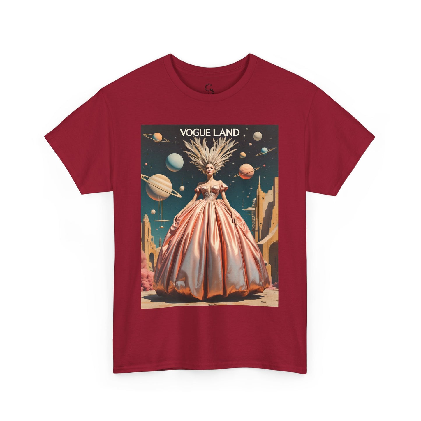 Vogue Land Unisex Heavy Cotton Tee - Colorful Graphic Shirt