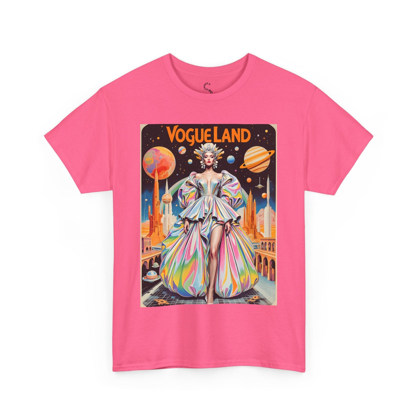 Vogue Land Unisex Heavy Cotton Tee - Colorful Graphic Shirt