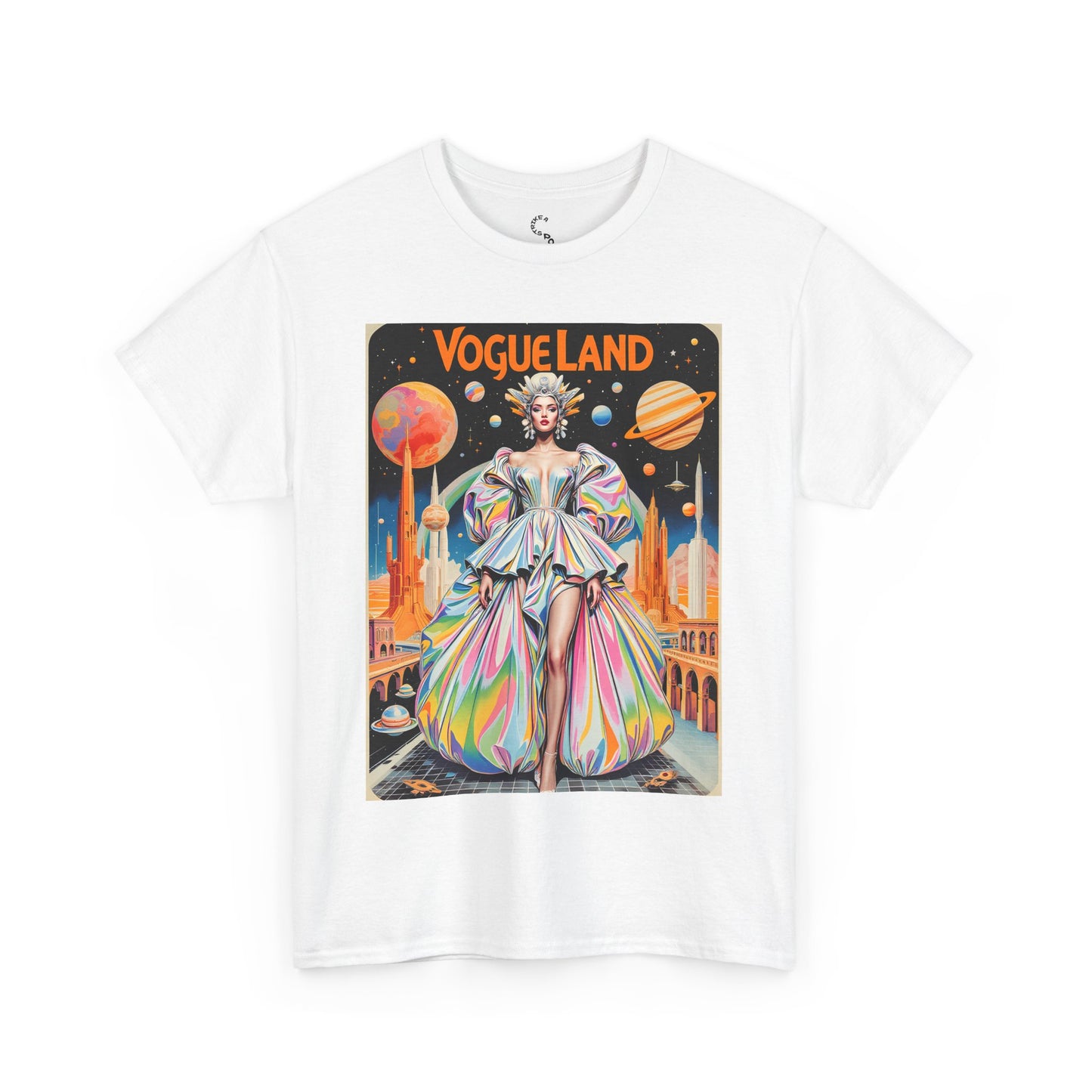Vogue Land Unisex Heavy Cotton Tee - Colorful Graphic Shirt
