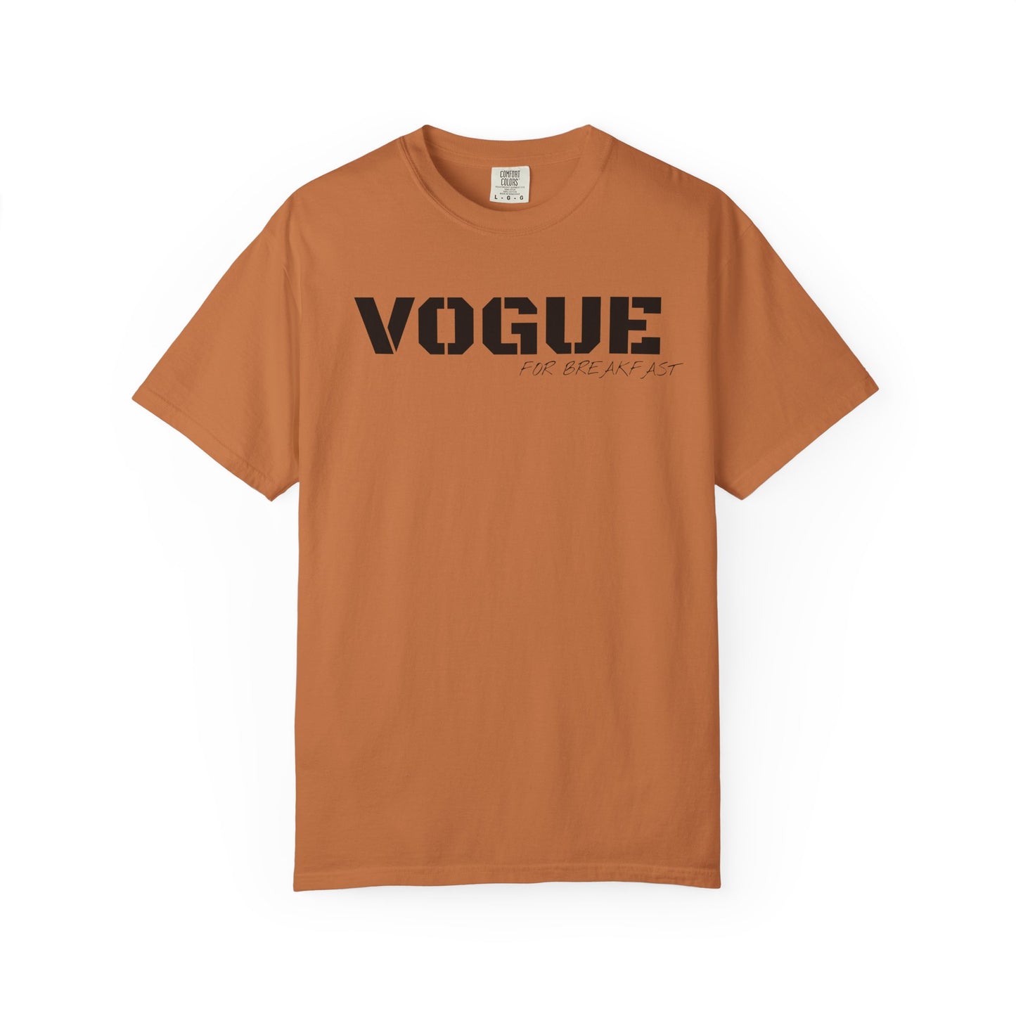 VOGUE For Breakfast Unisex Garment-Dyed T-shirt