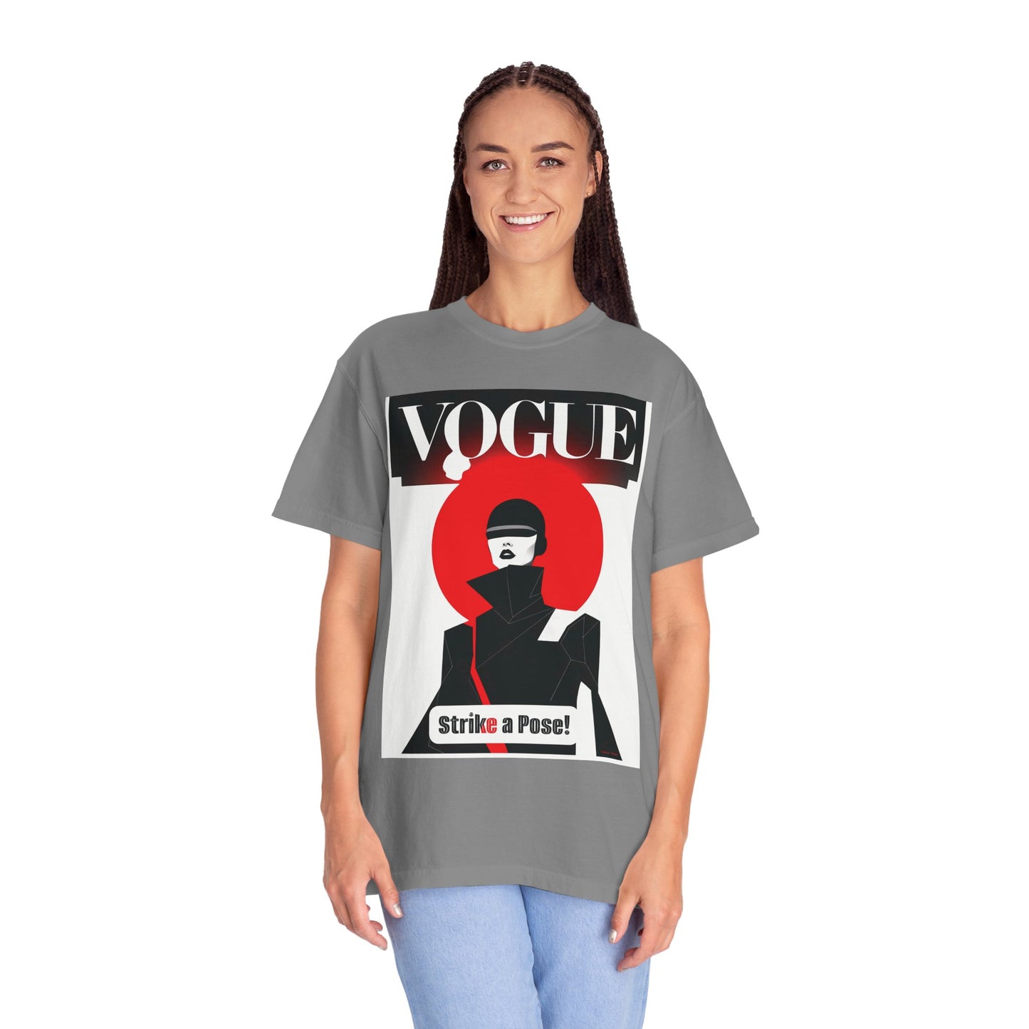 Vogue Strike A Pose-Unisex Garment-Dyed T-Shirt - Strike a Pose!