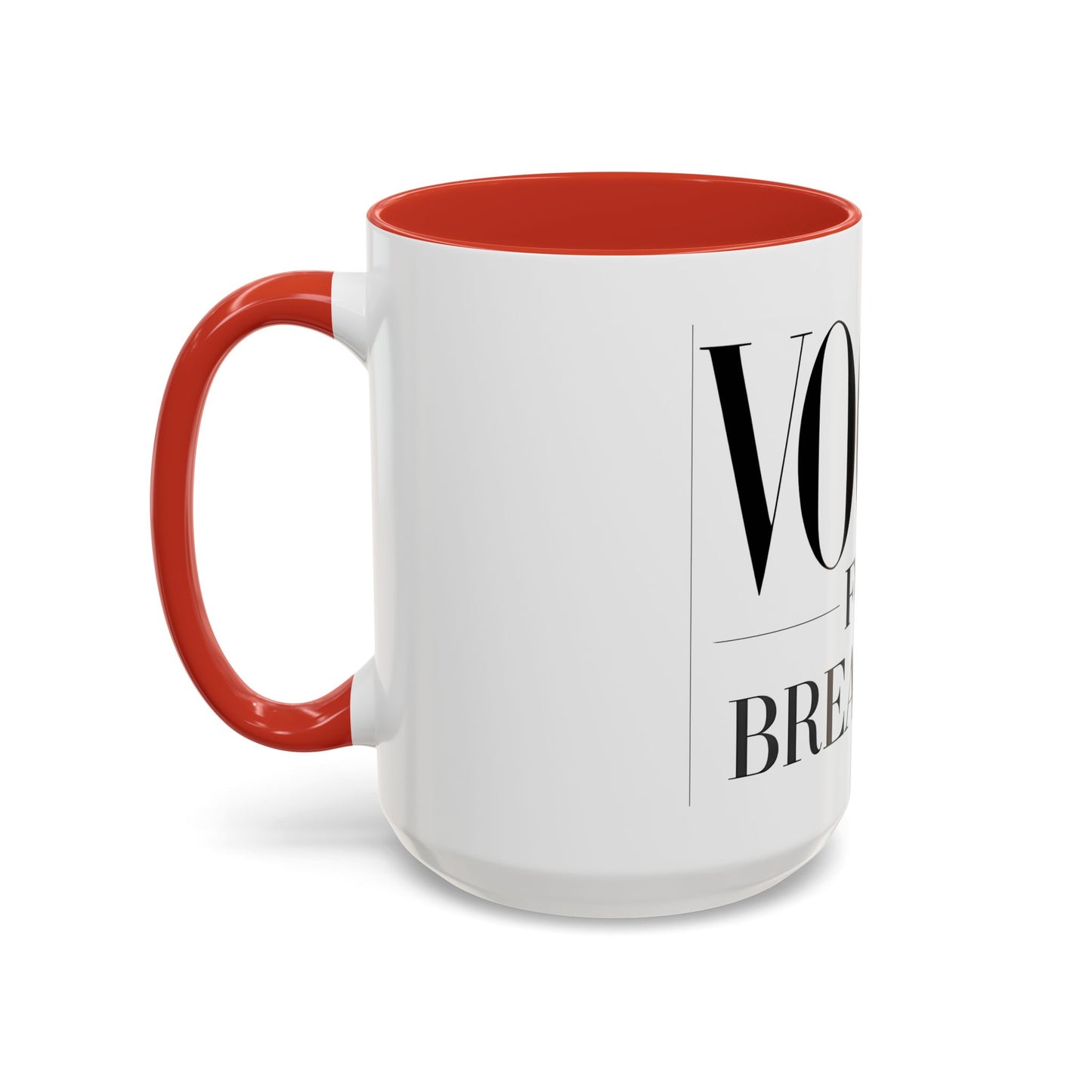 VOGUE For Breakfast Coffee Mug - Stylish Drinkware, Perfect for Breakfast, Gift for Coffee Lovers, Trendy Kitchen Decor