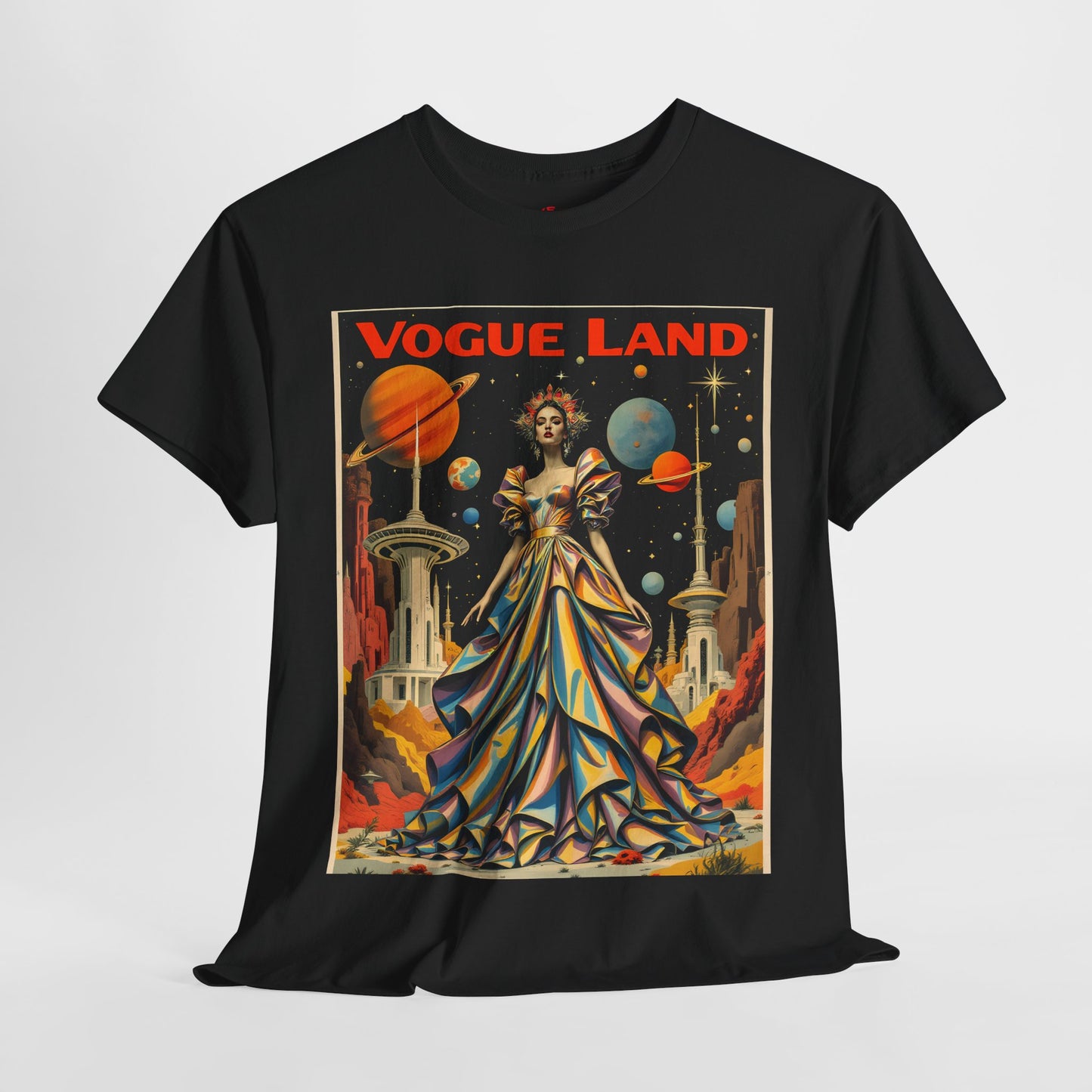 Vogue Land Unisex Heavy Cotton Tee - Colorful Graphic Shirt