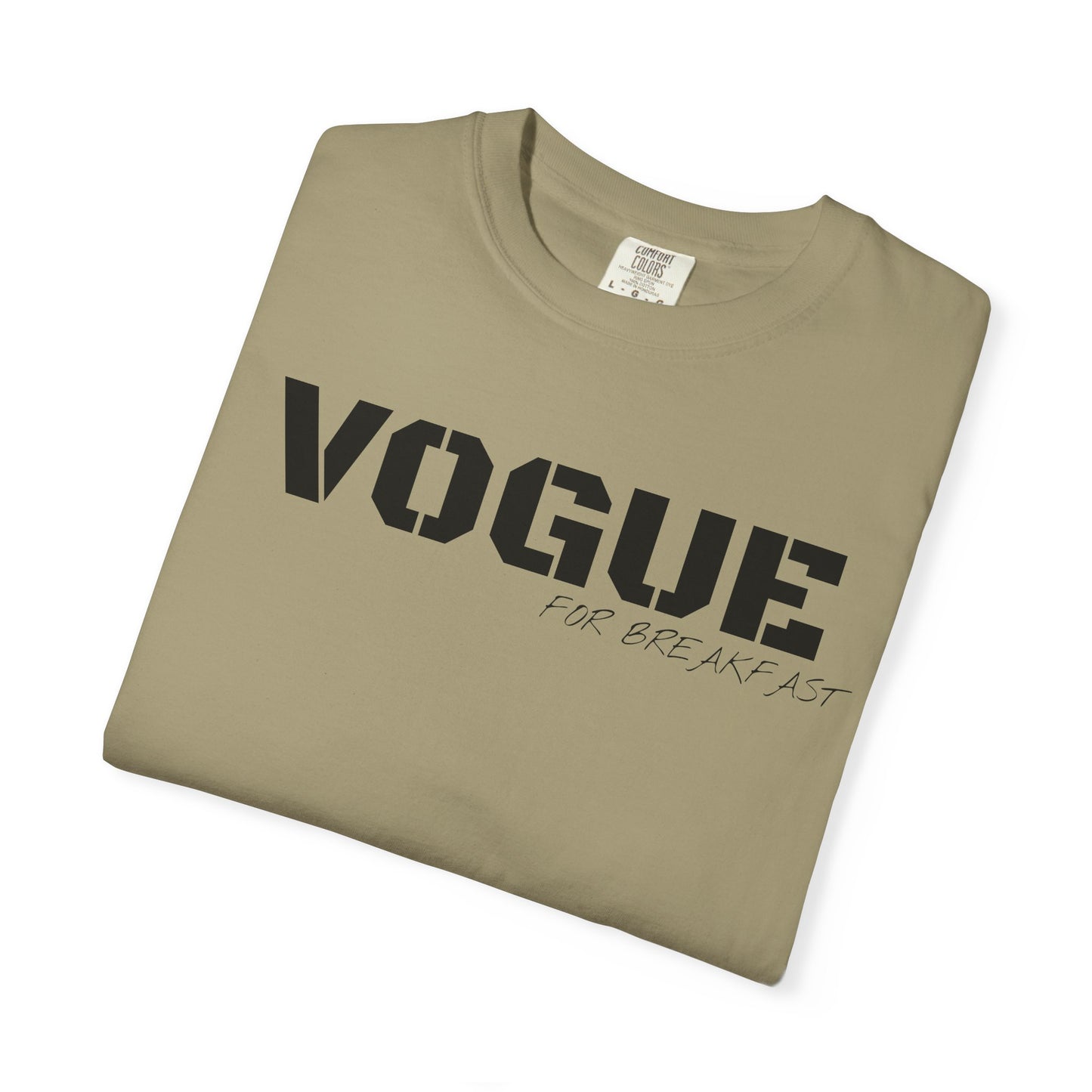 VOGUE For Breakfast Unisex Garment-Dyed T-shirt