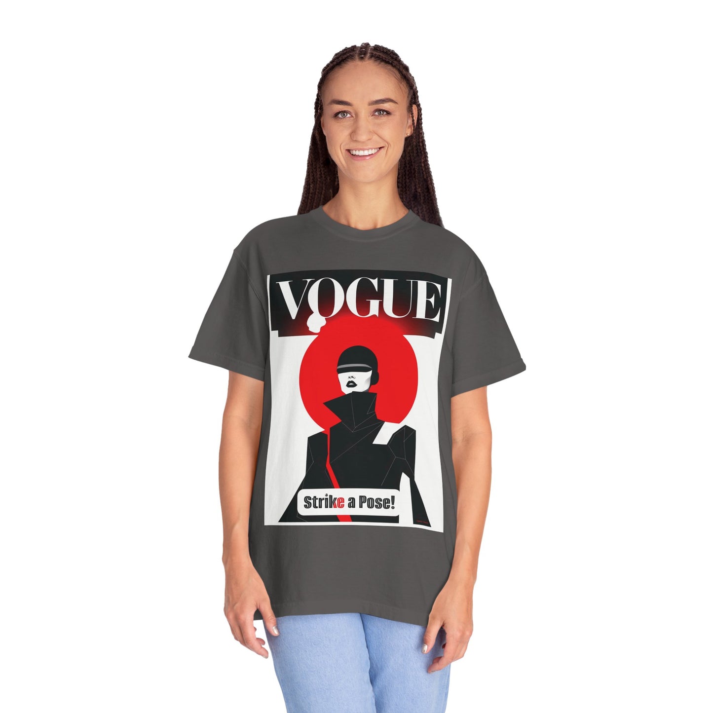 Vogue Strike A Pose-Unisex Garment-Dyed T-Shirt - Strike a Pose!