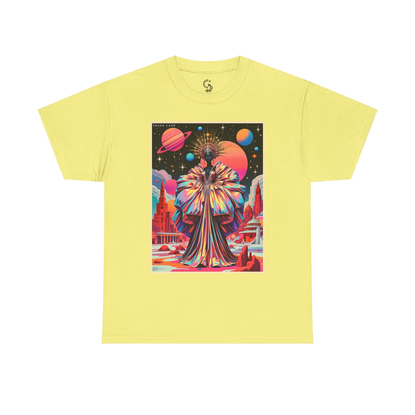 Vogue Land Unisex Heavy Cotton Tee - Colorful Graphic Shirt