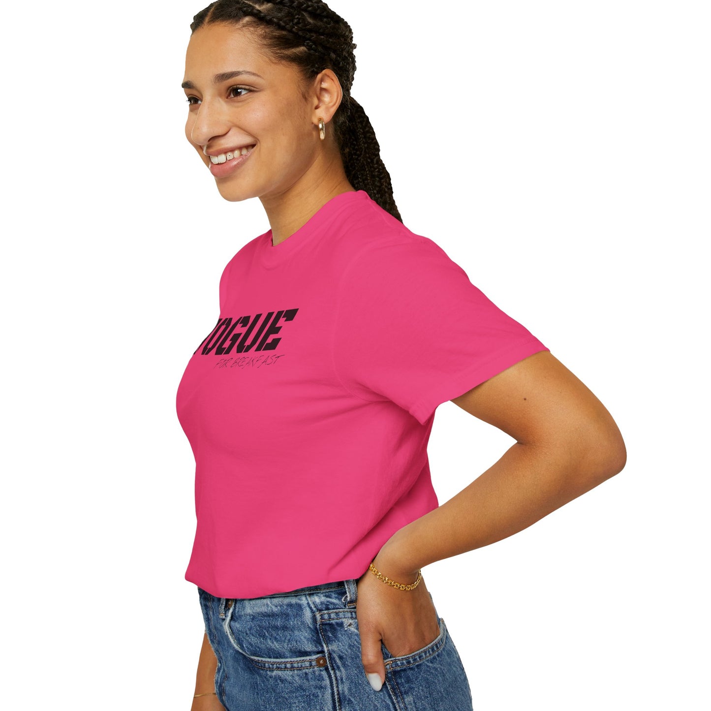 VOGUE For Breakfast Unisex Garment-Dyed T-shirt