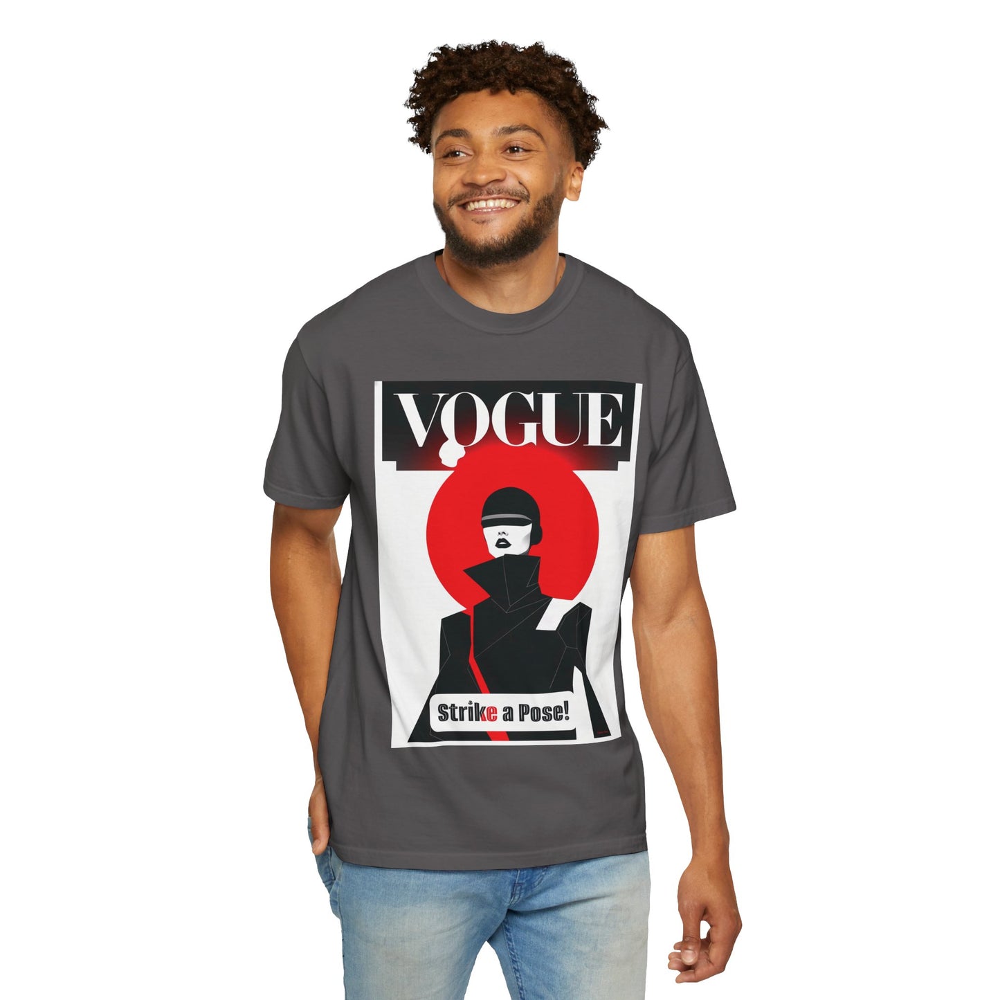 Vogue Strike A Pose-Unisex Garment-Dyed T-Shirt - Strike a Pose!