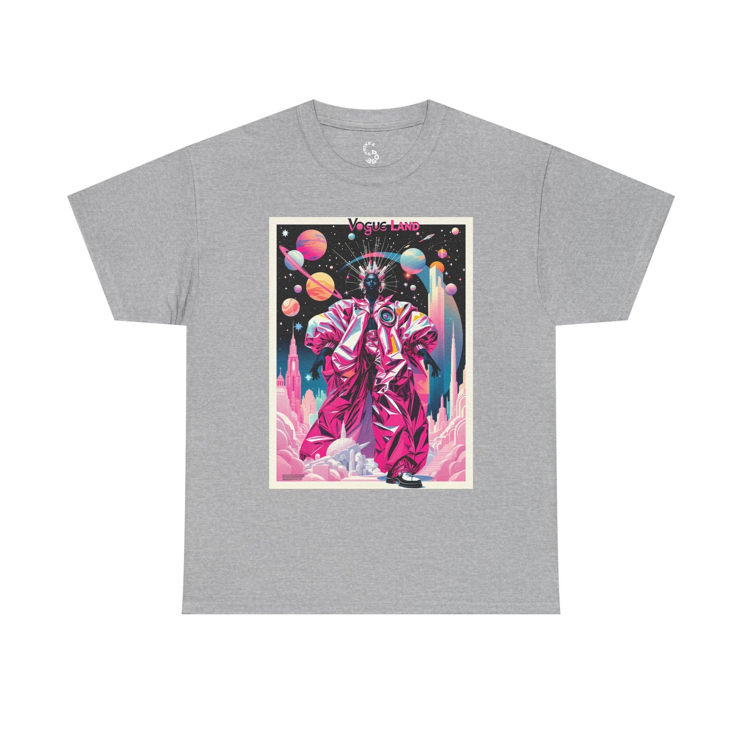 Vogue Land Unisex Heavy Cotton Tee - Colorful Graphic Shirt
