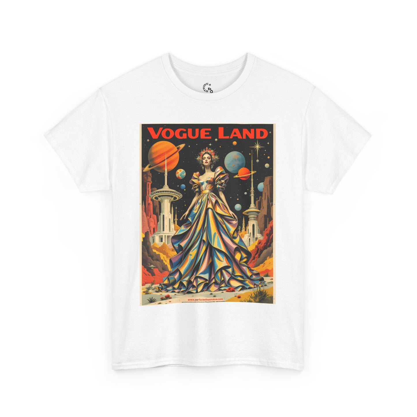 Vogue Land Unisex Heavy Cotton Tee - Colorful Graphic Shirt