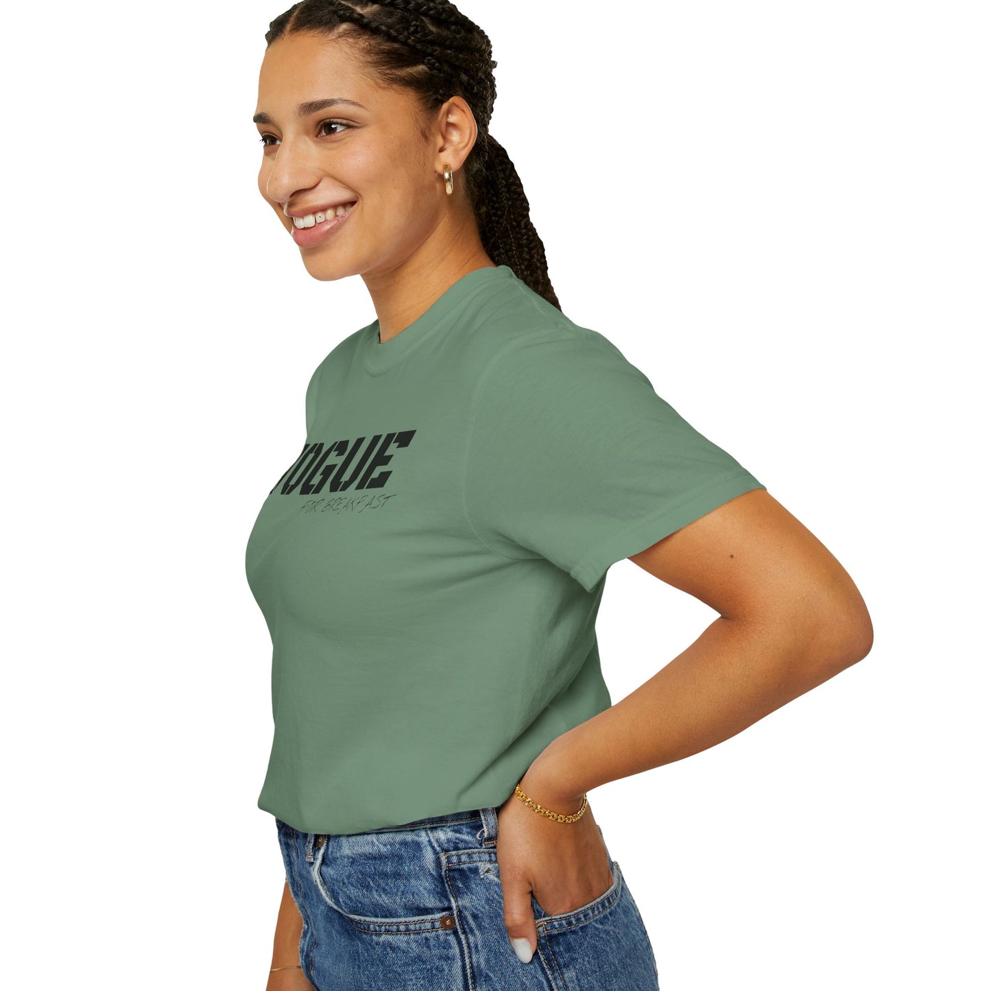 VOGUE For Breakfast Unisex Garment-Dyed T-shirt