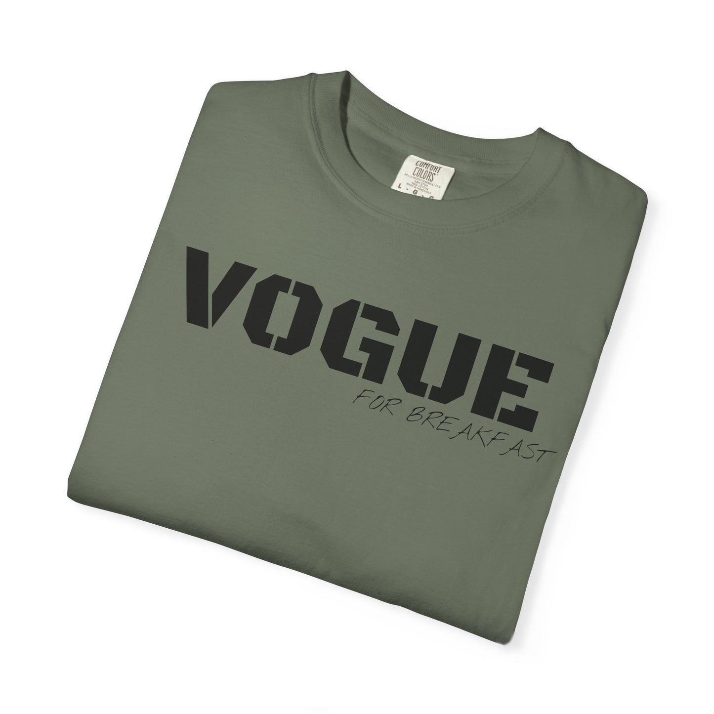 VOGUE For Breakfast Unisex Garment-Dyed T-shirt