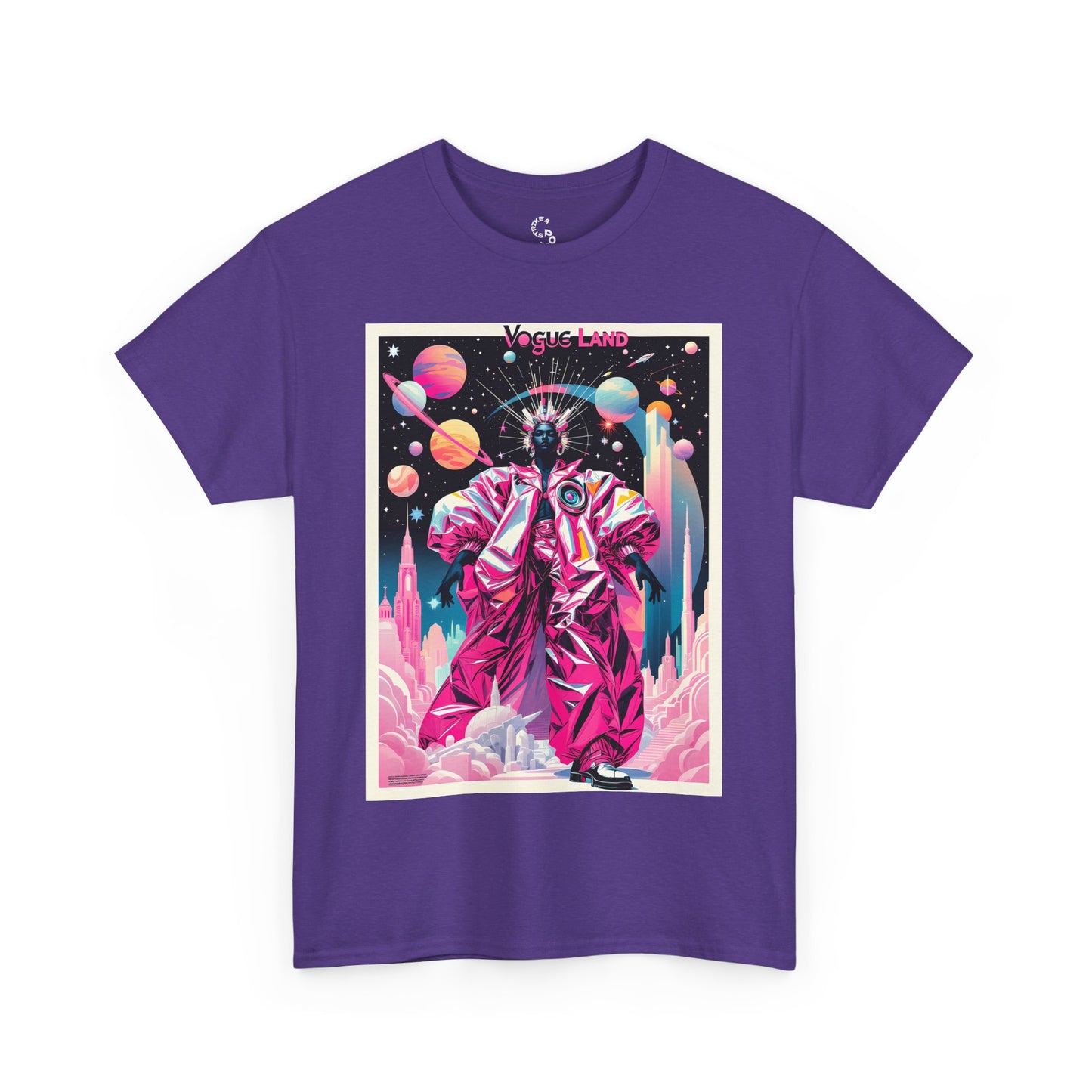 Vogue Land Unisex Heavy Cotton Tee - Colorful Graphic Shirt