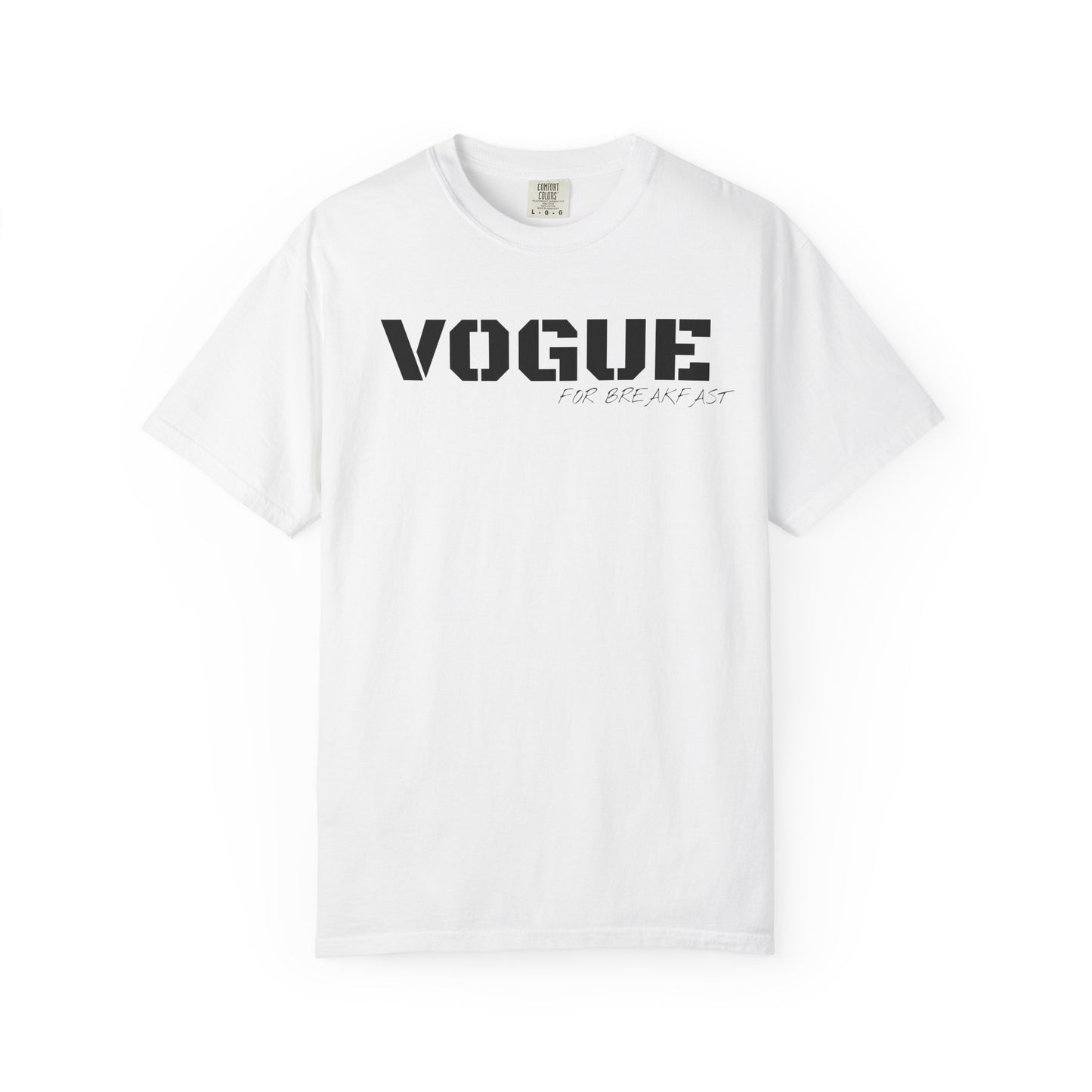 VOGUE For Breakfast Unisex Garment-Dyed T-shirt