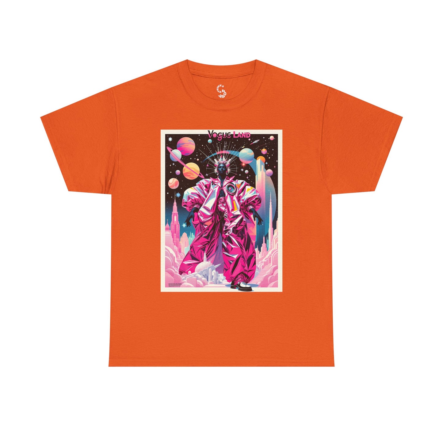Vogue Land Unisex Heavy Cotton Tee - Colorful Graphic Shirt