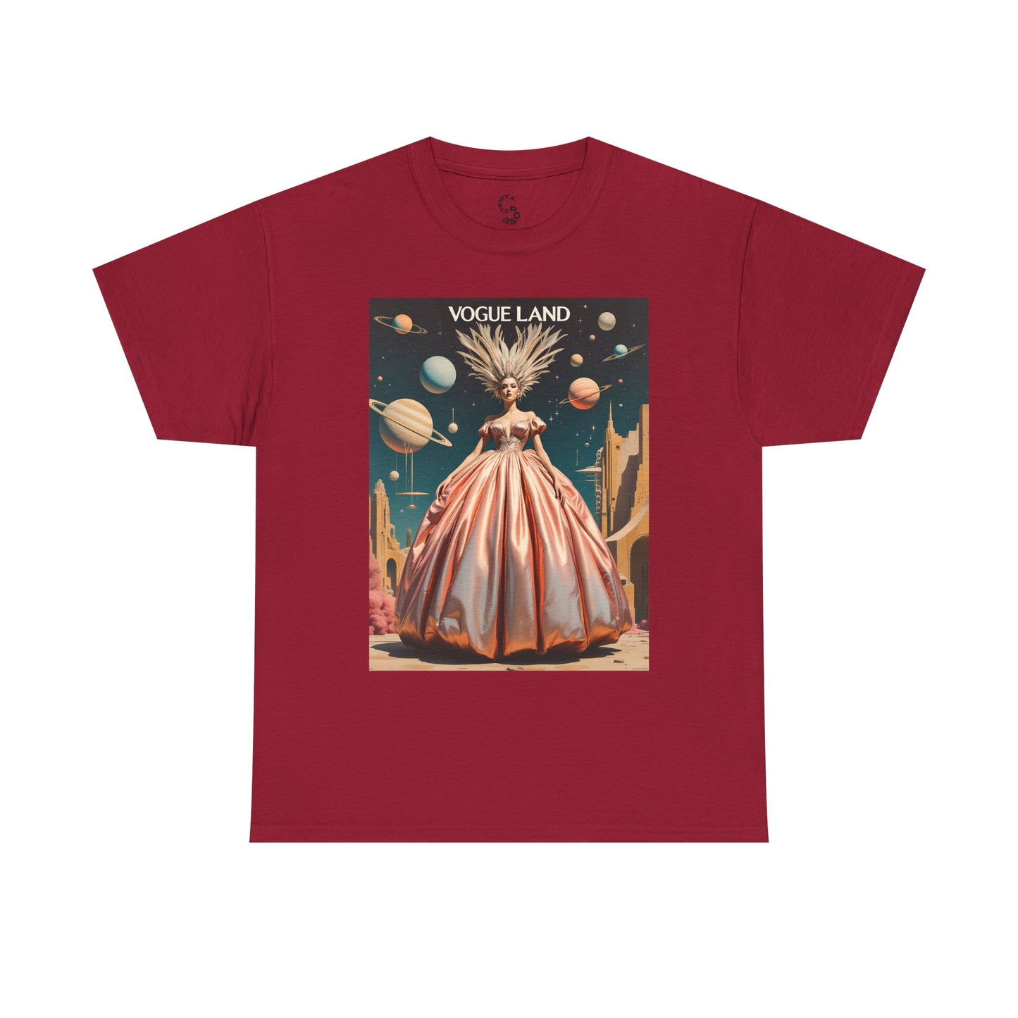 Vogue Land Unisex Heavy Cotton Tee - Colorful Graphic Shirt