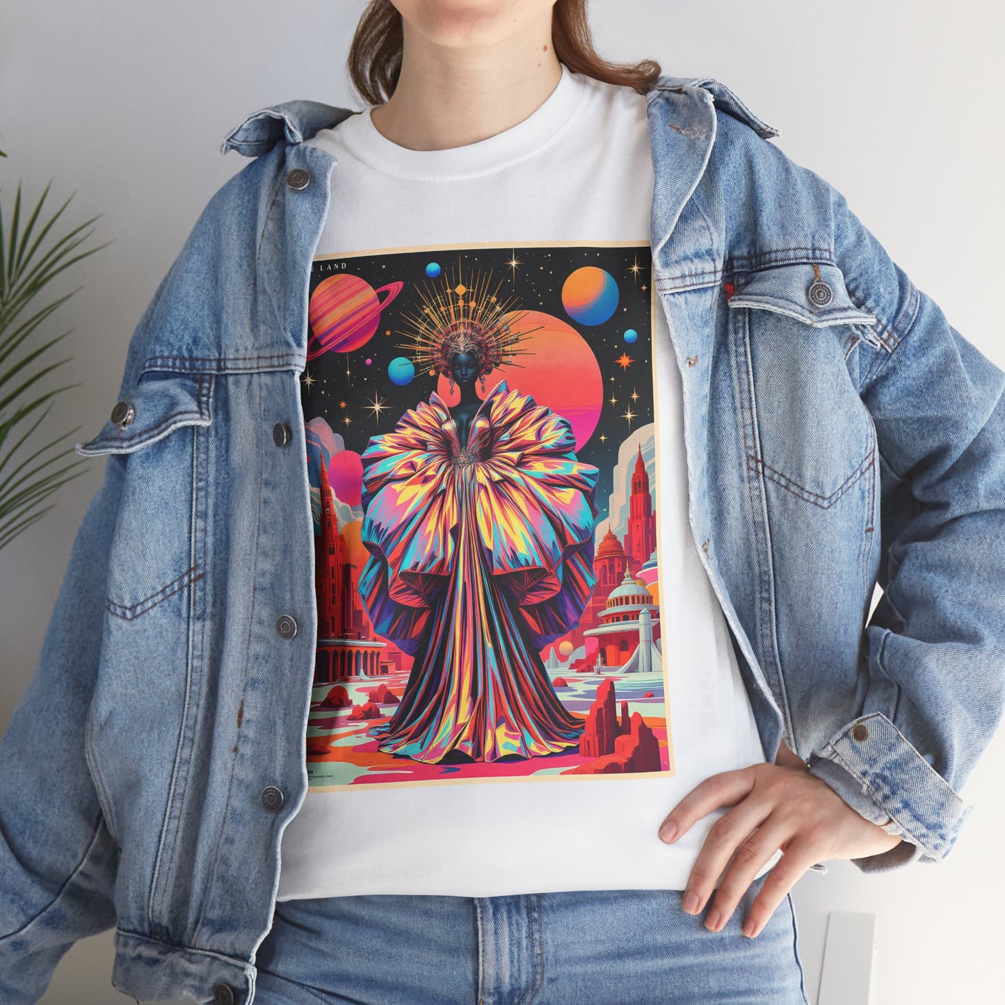 Vogue Land Unisex Heavy Cotton Tee - Colorful Graphic Shirt