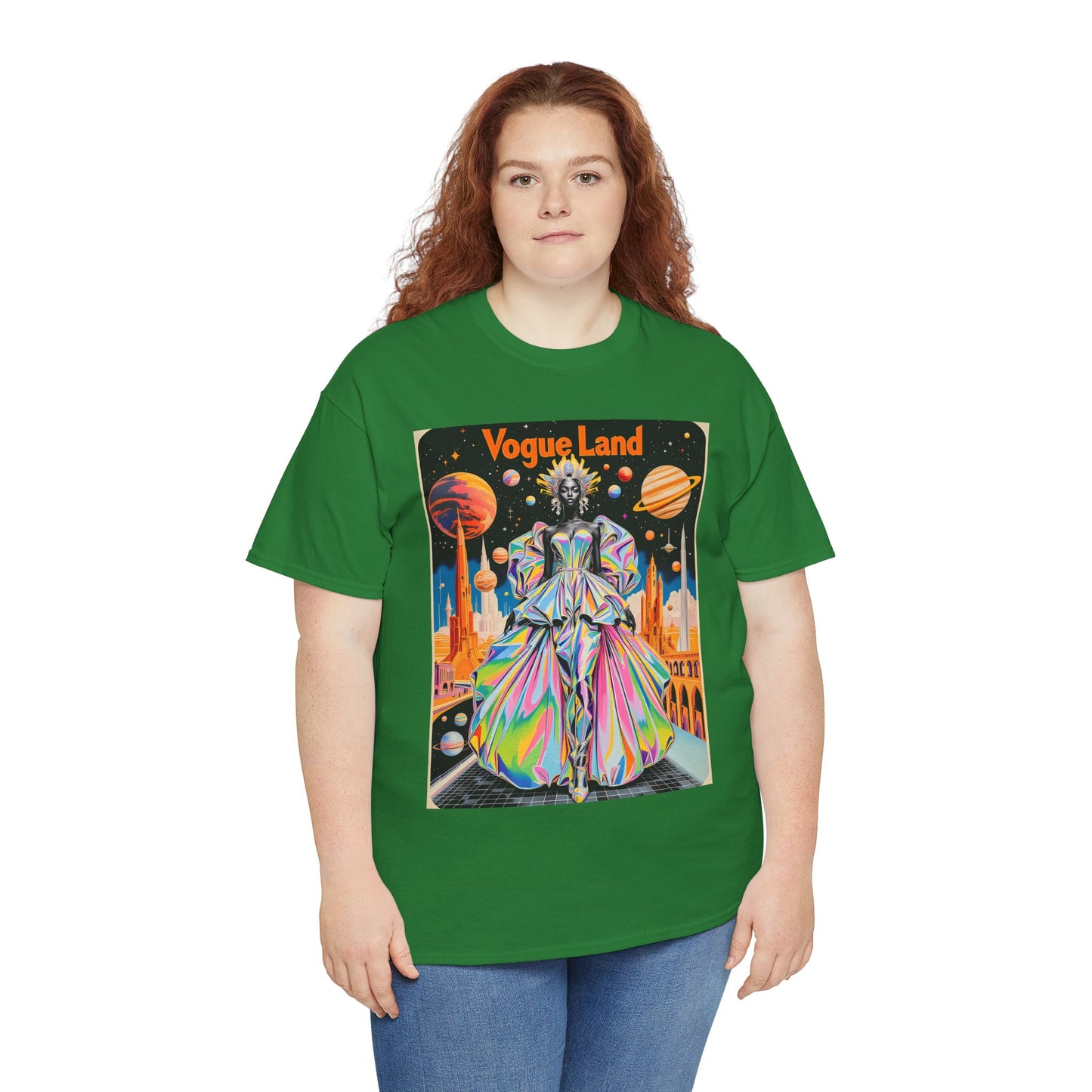 Vogue Land Unisex Heavy Cotton Tee - Colorful Graphic Shirt