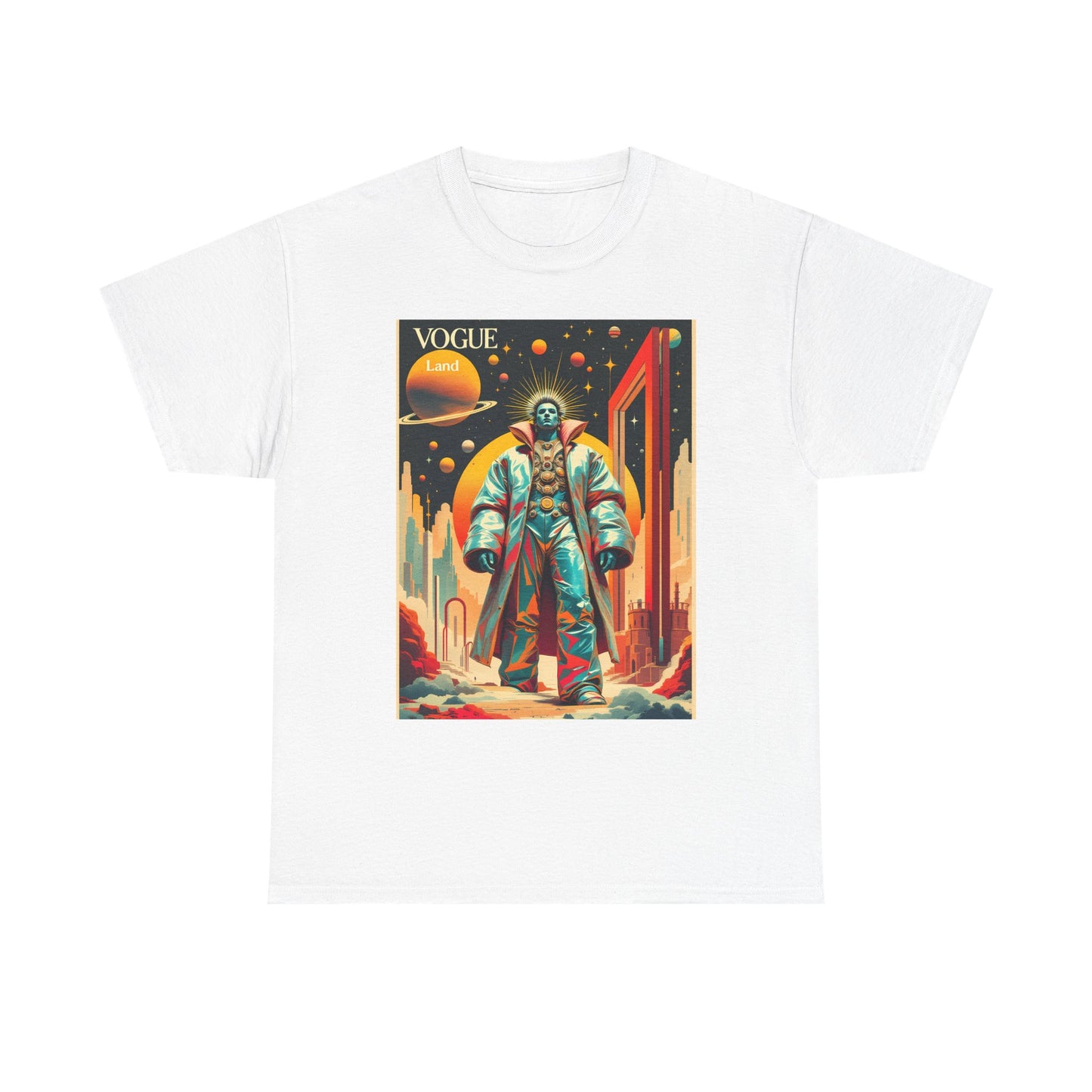 Vogue Land Unisex Heavy Cotton Tee - Colorful Graphic Shirt