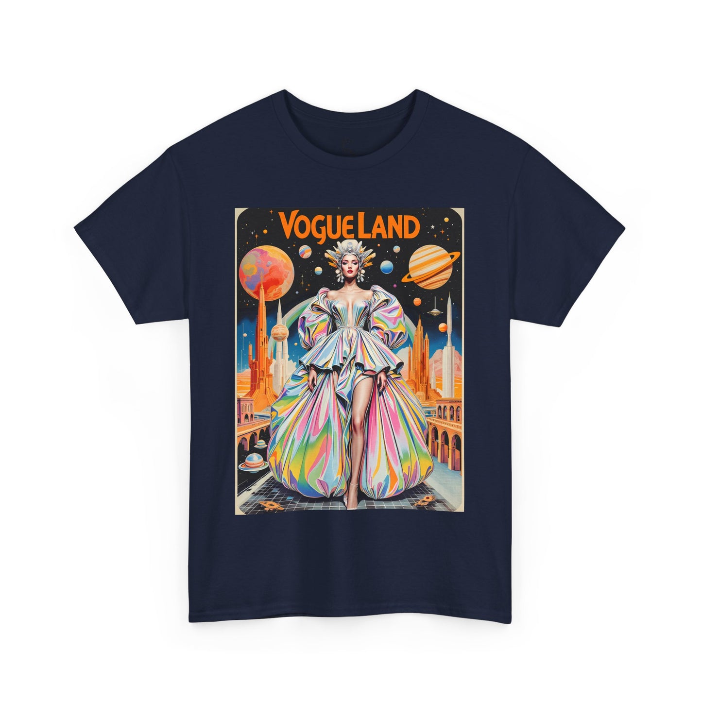 Vogue Land Unisex Heavy Cotton Tee - Colorful Graphic Shirt
