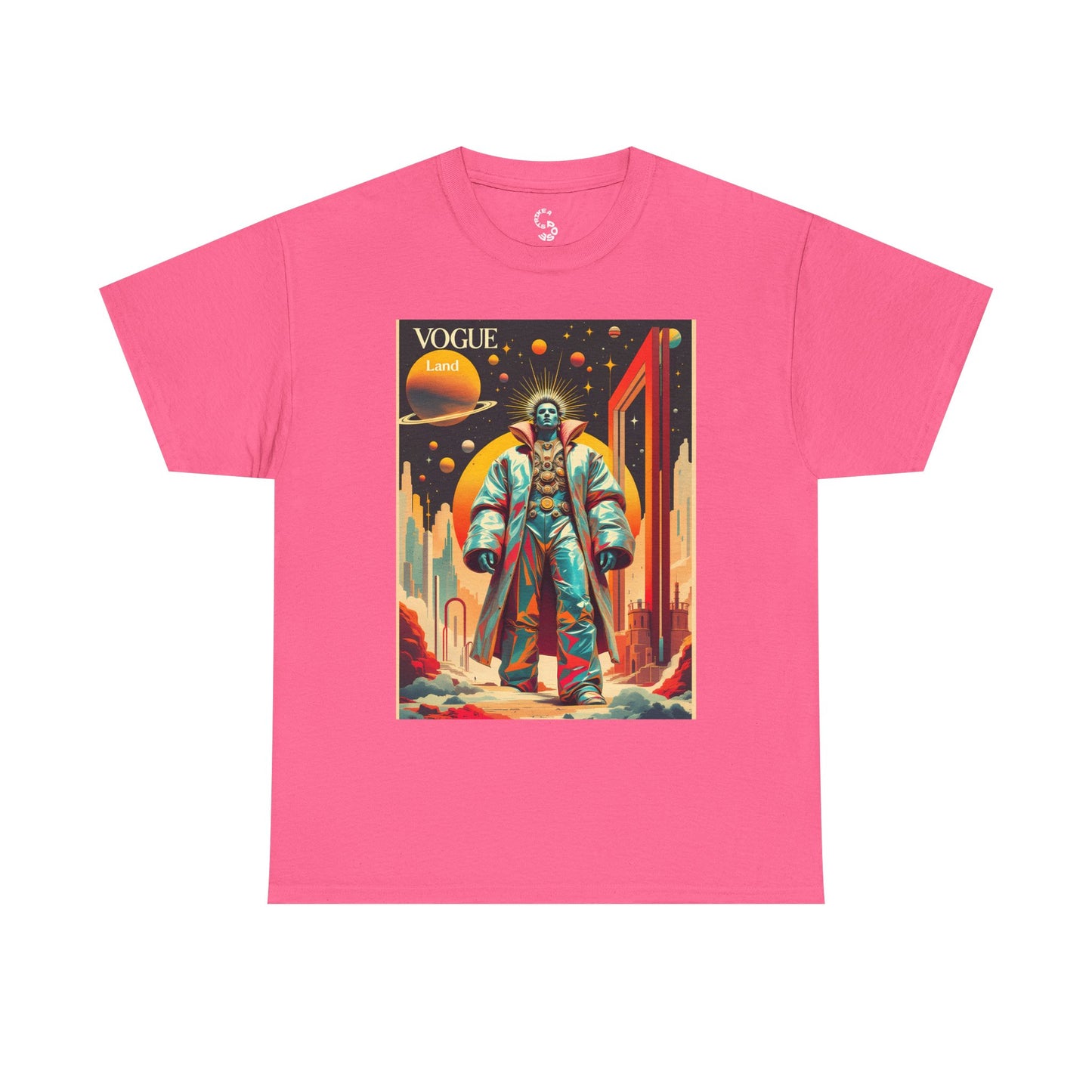 Vogue Land Unisex Heavy Cotton Tee - Colorful Graphic Shirt