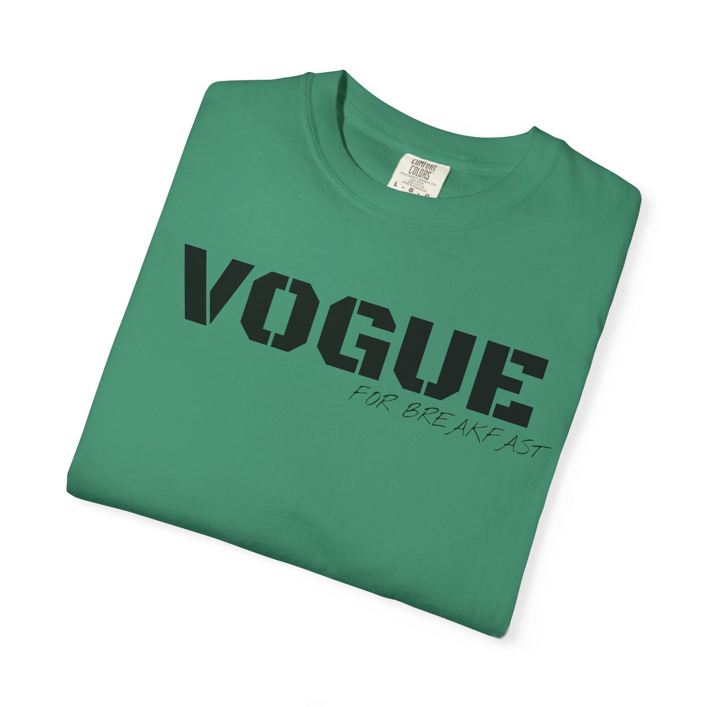 VOGUE For Breakfast Unisex Garment-Dyed T-shirt