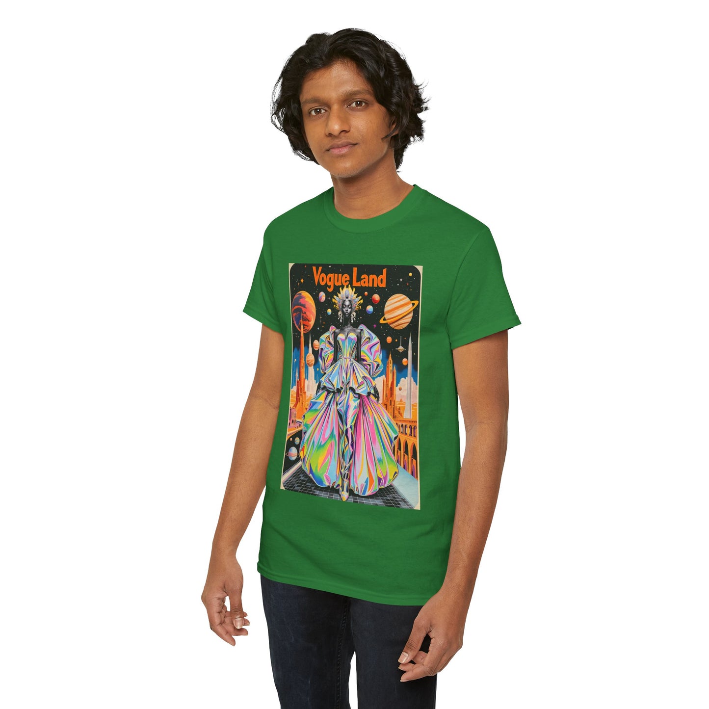 Vogue Land Unisex Heavy Cotton Tee - Colorful Graphic Shirt