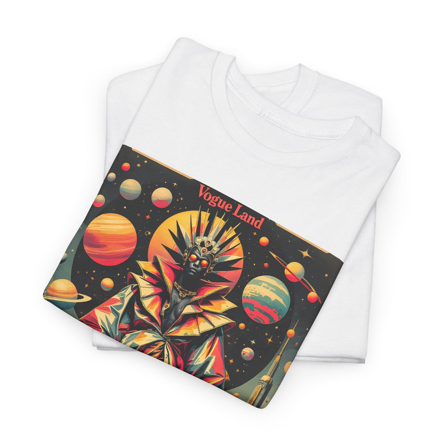 Vogue Land Unisex Heavy Cotton Tee - Colorful Graphic Shirt