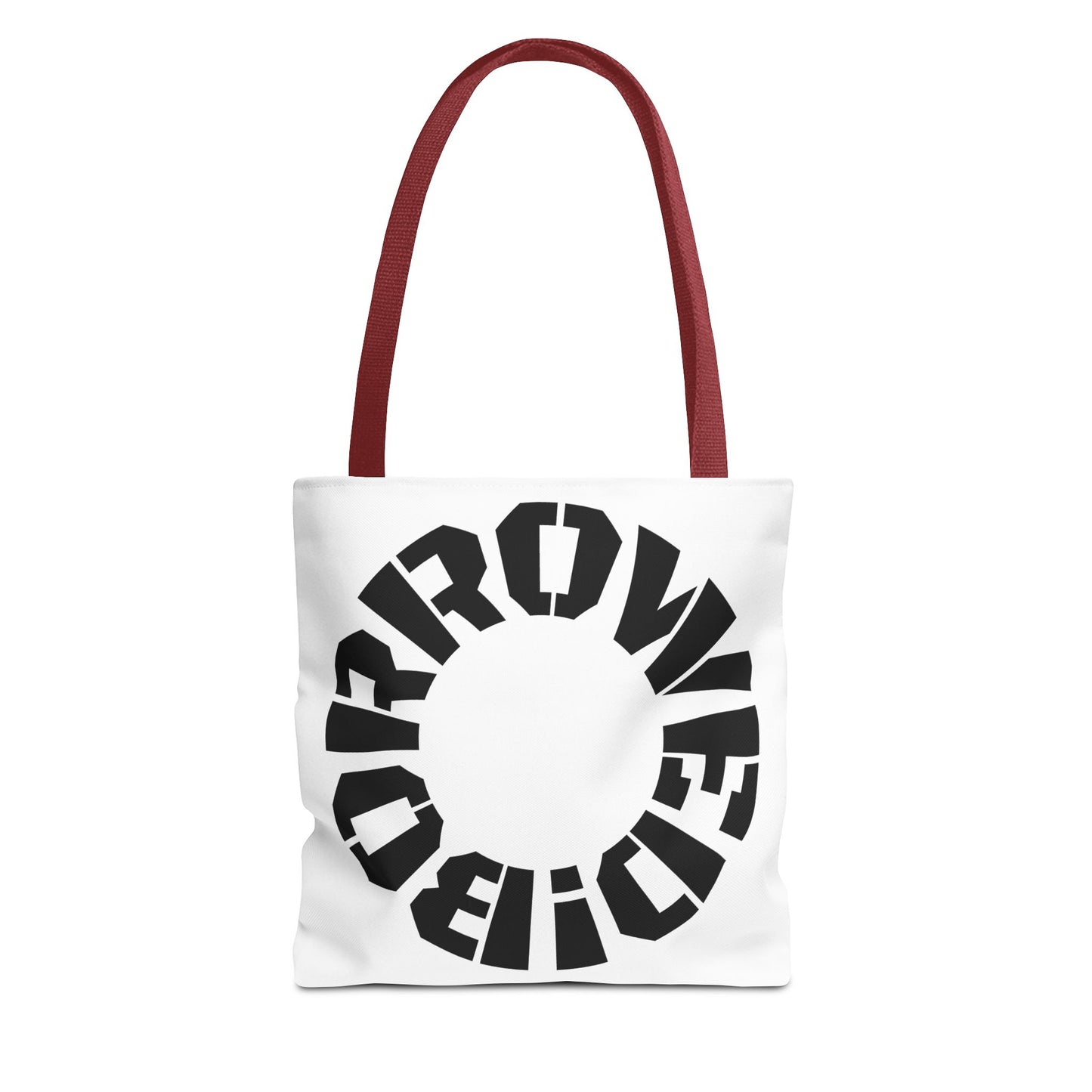 "BORROWED!" Tote Bag (AOP)