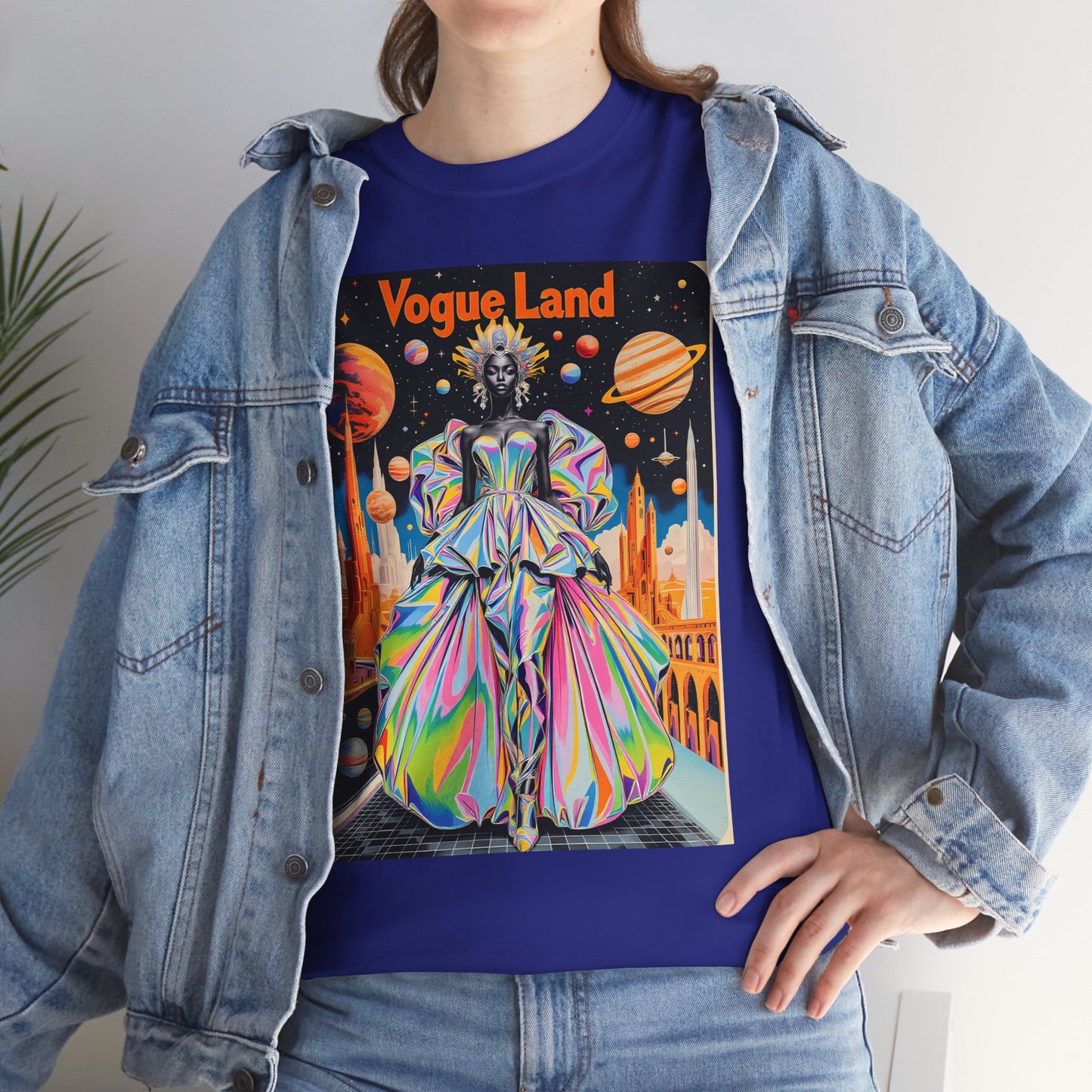 Vogue Land Unisex Heavy Cotton Tee - Colorful Graphic Shirt