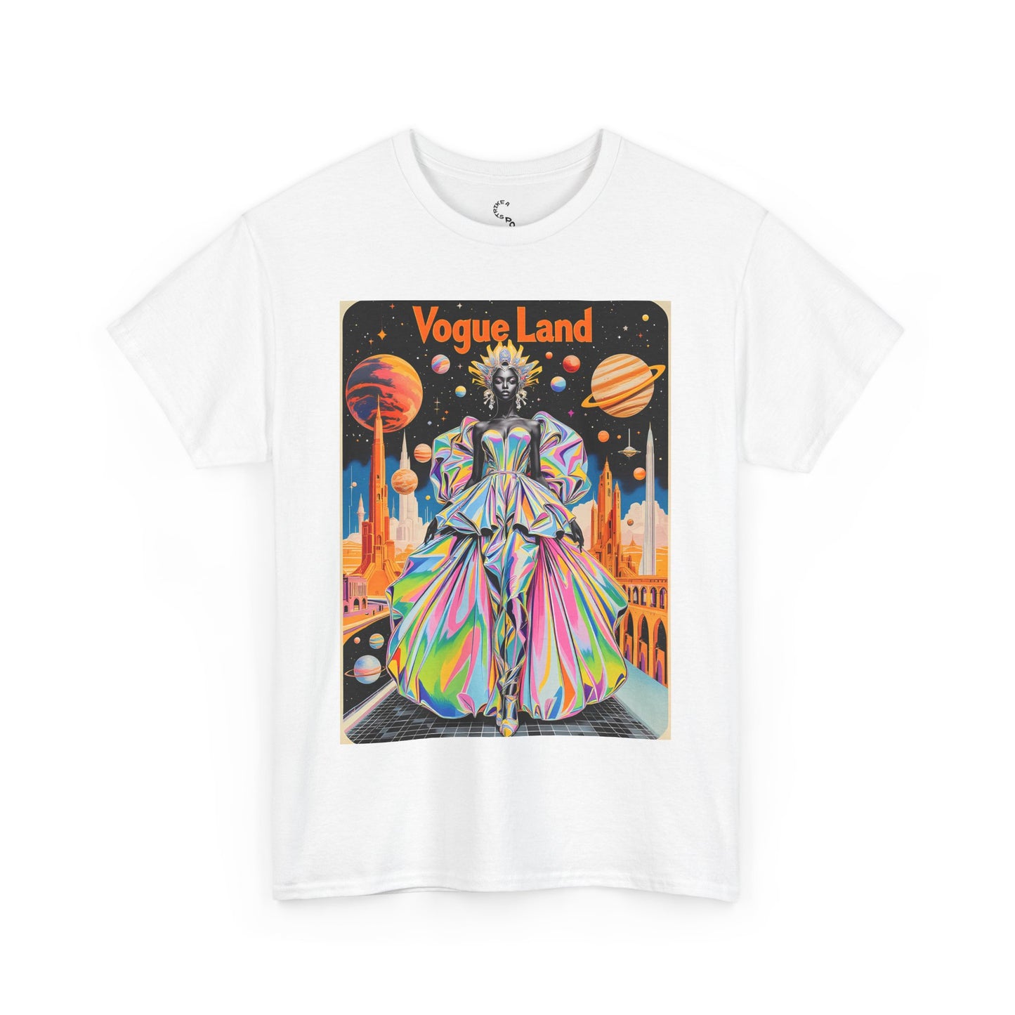 Vogue Land Unisex Heavy Cotton Tee - Colorful Graphic Shirt