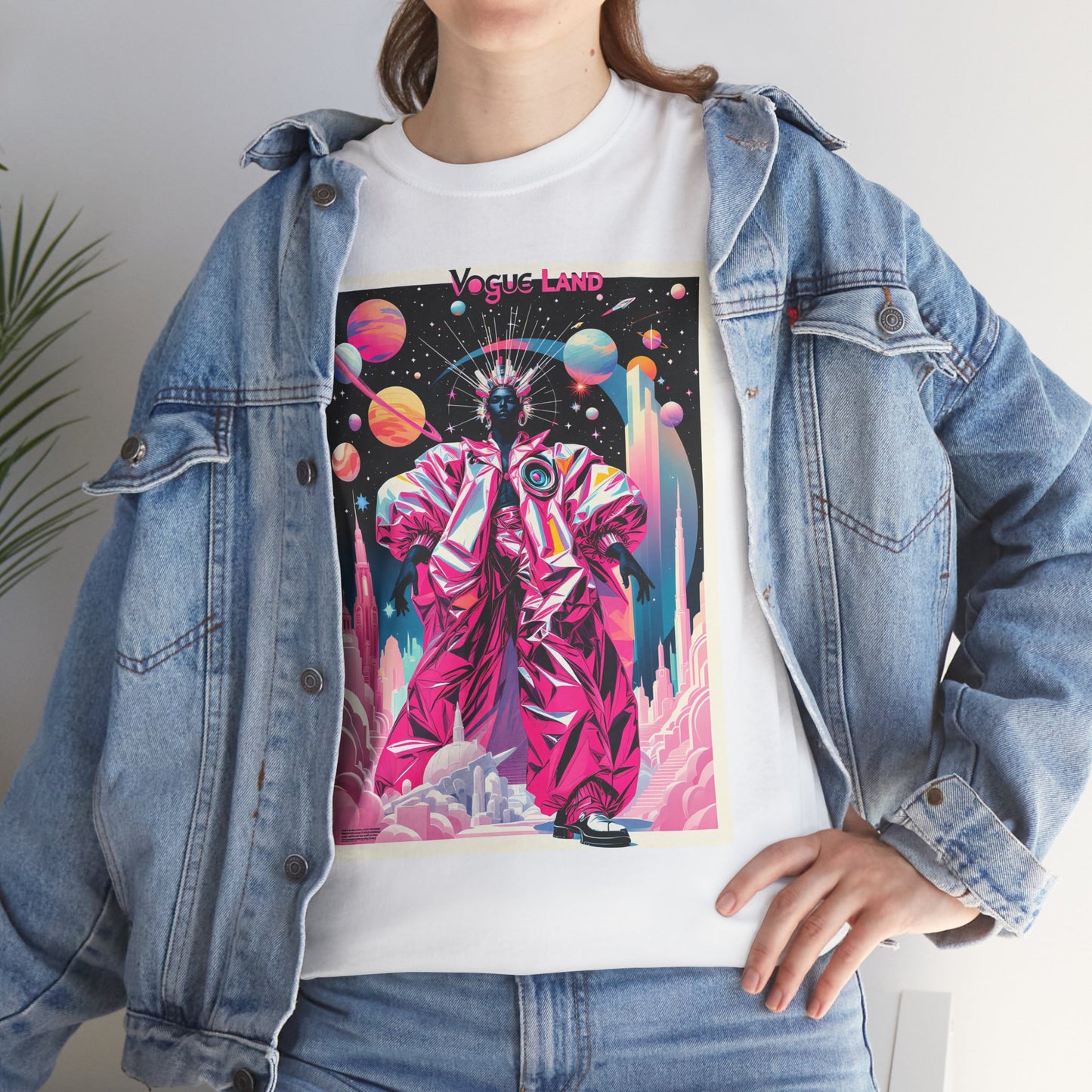 Vogue Land Unisex Heavy Cotton Tee - Colorful Graphic Shirt
