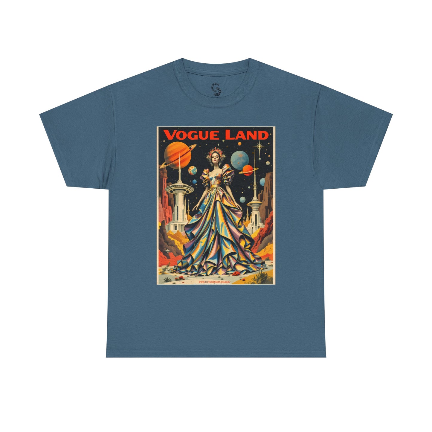 Vogue Land Unisex Heavy Cotton Tee - Colorful Graphic Shirt