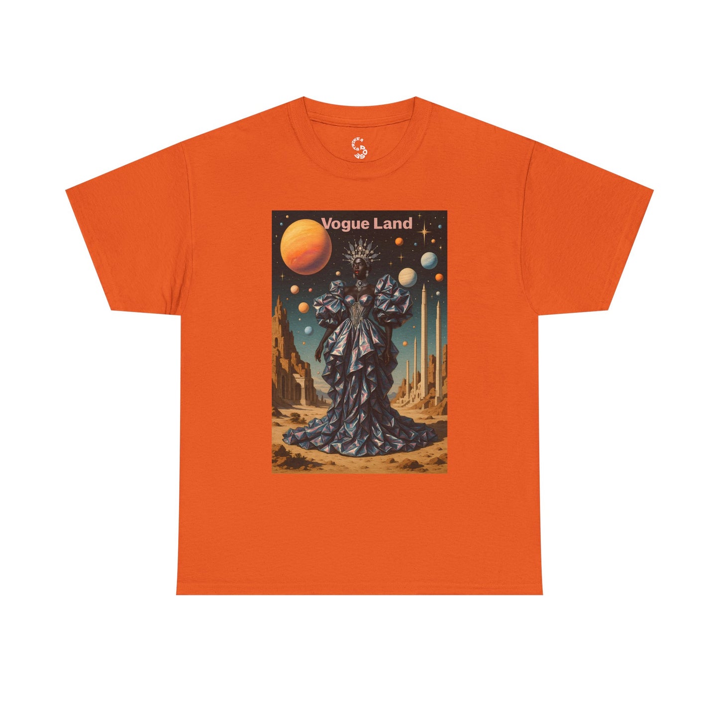 Vogue Land Unisex Heavy Cotton Tee - Colorful Graphic Shirt