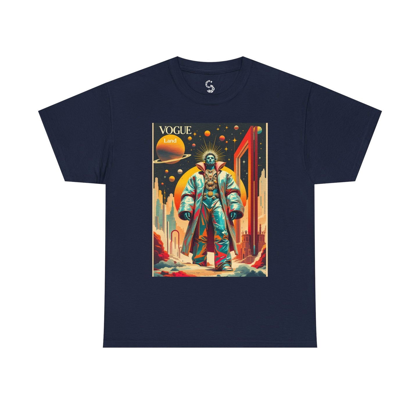 Vogue Land Unisex Heavy Cotton Tee - Colorful Graphic Shirt