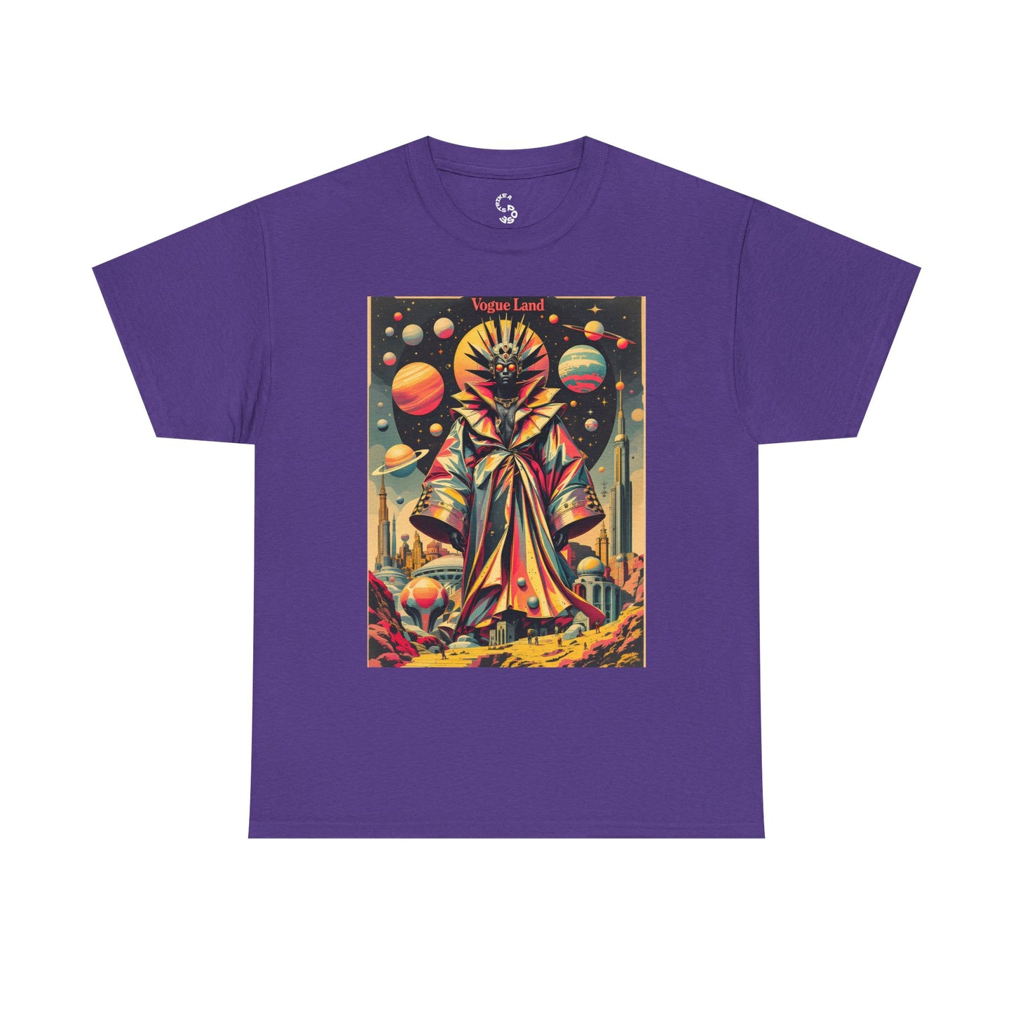 Vogue Land Unisex Heavy Cotton Tee - Colorful Graphic Shirt