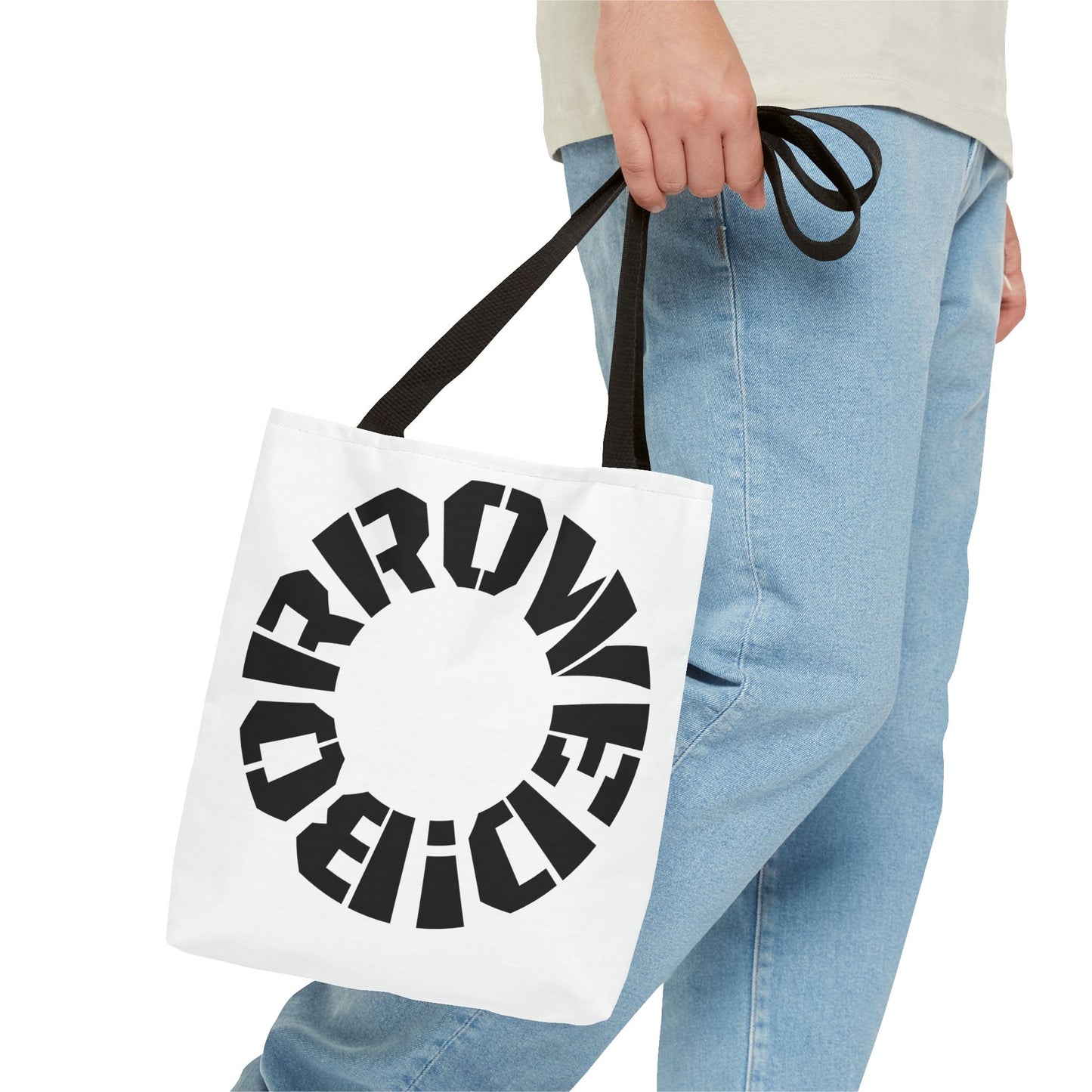 "BORROWED!" Tote Bag (AOP)
