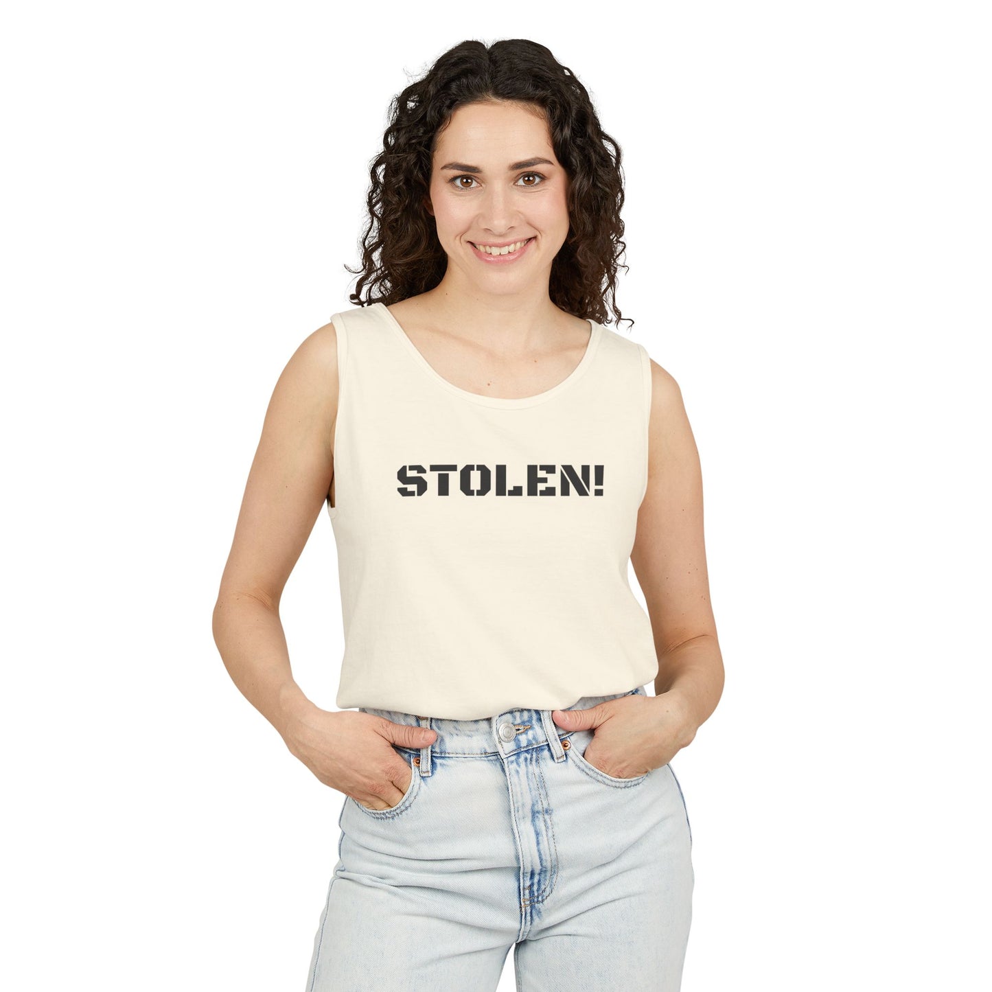 STOLEN! Unisex Garment-Dyed Tank Top - Casual Summer Style