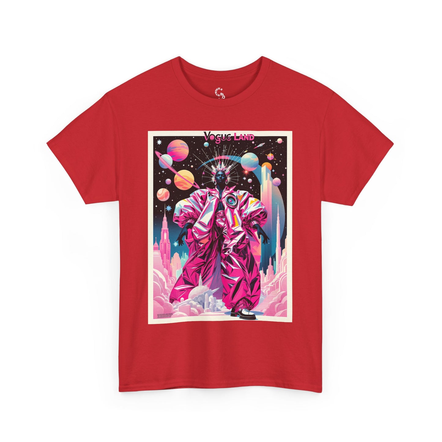 Vogue Land Unisex Heavy Cotton Tee - Colorful Graphic Shirt