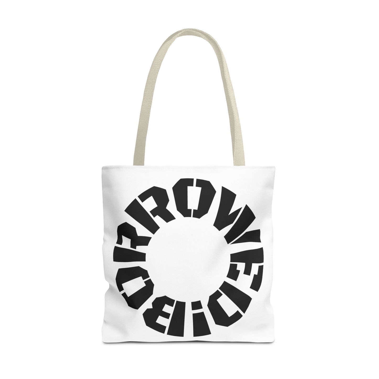 "BORROWED!" Tote Bag (AOP)