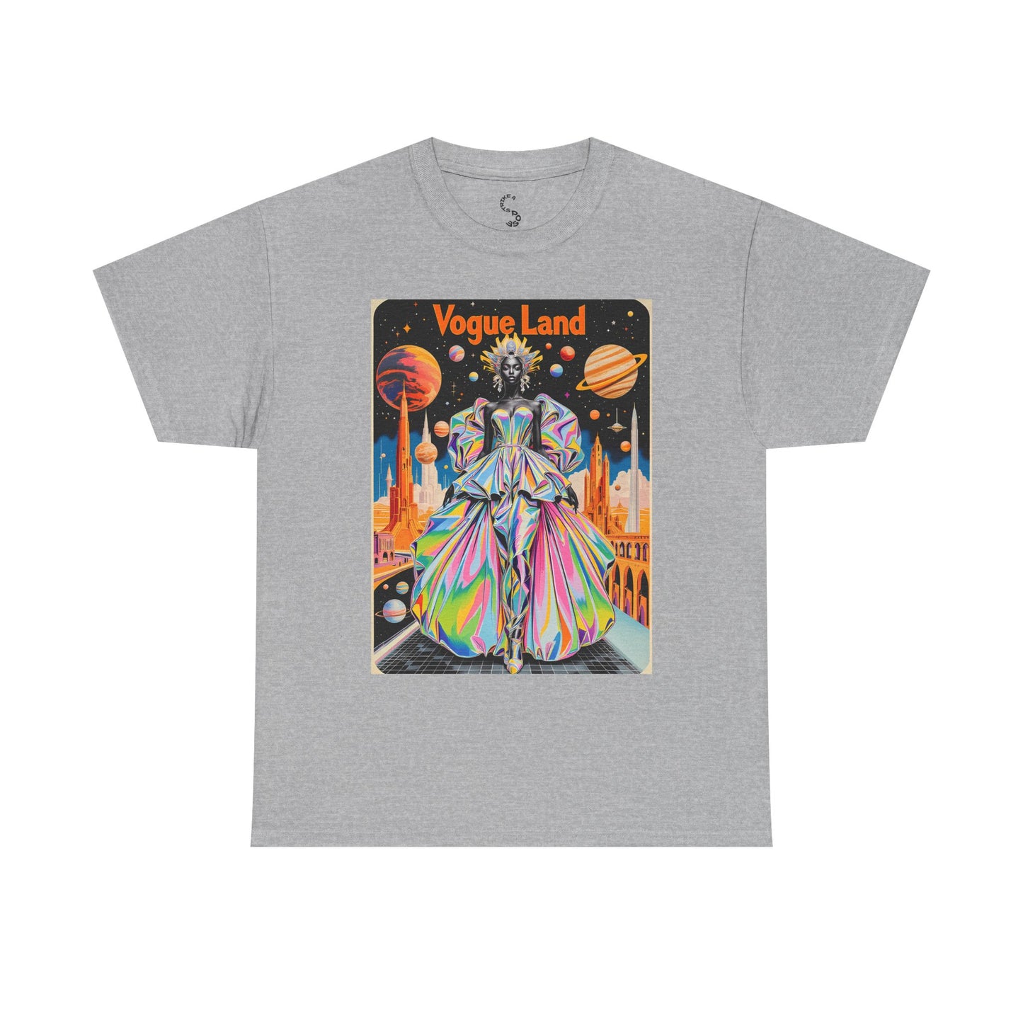 Vogue Land Unisex Heavy Cotton Tee - Colorful Graphic Shirt