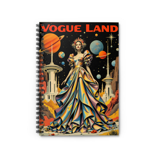 Vogue Land Spiral Notebook - Ruled Lines for Creative Minds