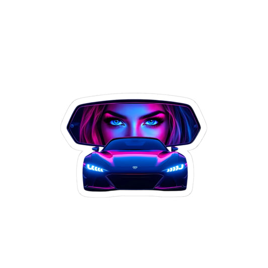 Tunnel Vision Kiss-Cut Stickers, Laptop Decals, Car Accessories, Gift for Car Enthusiasts, Cool Aesthetic Decor