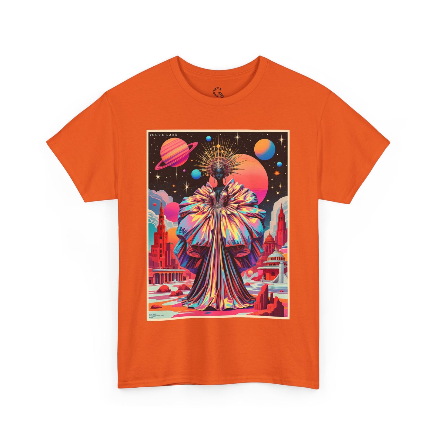 Vogue Land Unisex Heavy Cotton Tee - Colorful Graphic Shirt