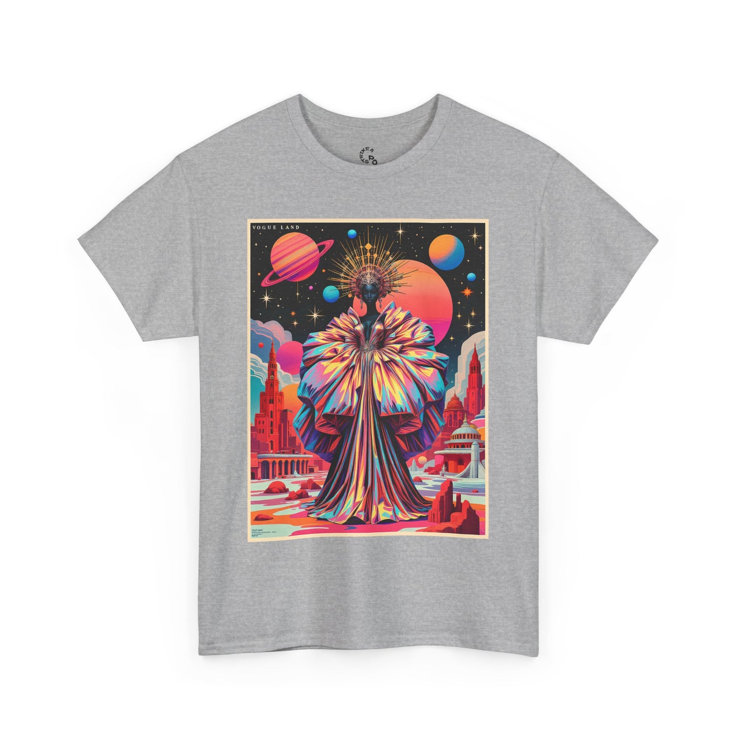 Vogue Land Unisex Heavy Cotton Tee - Colorful Graphic Shirt